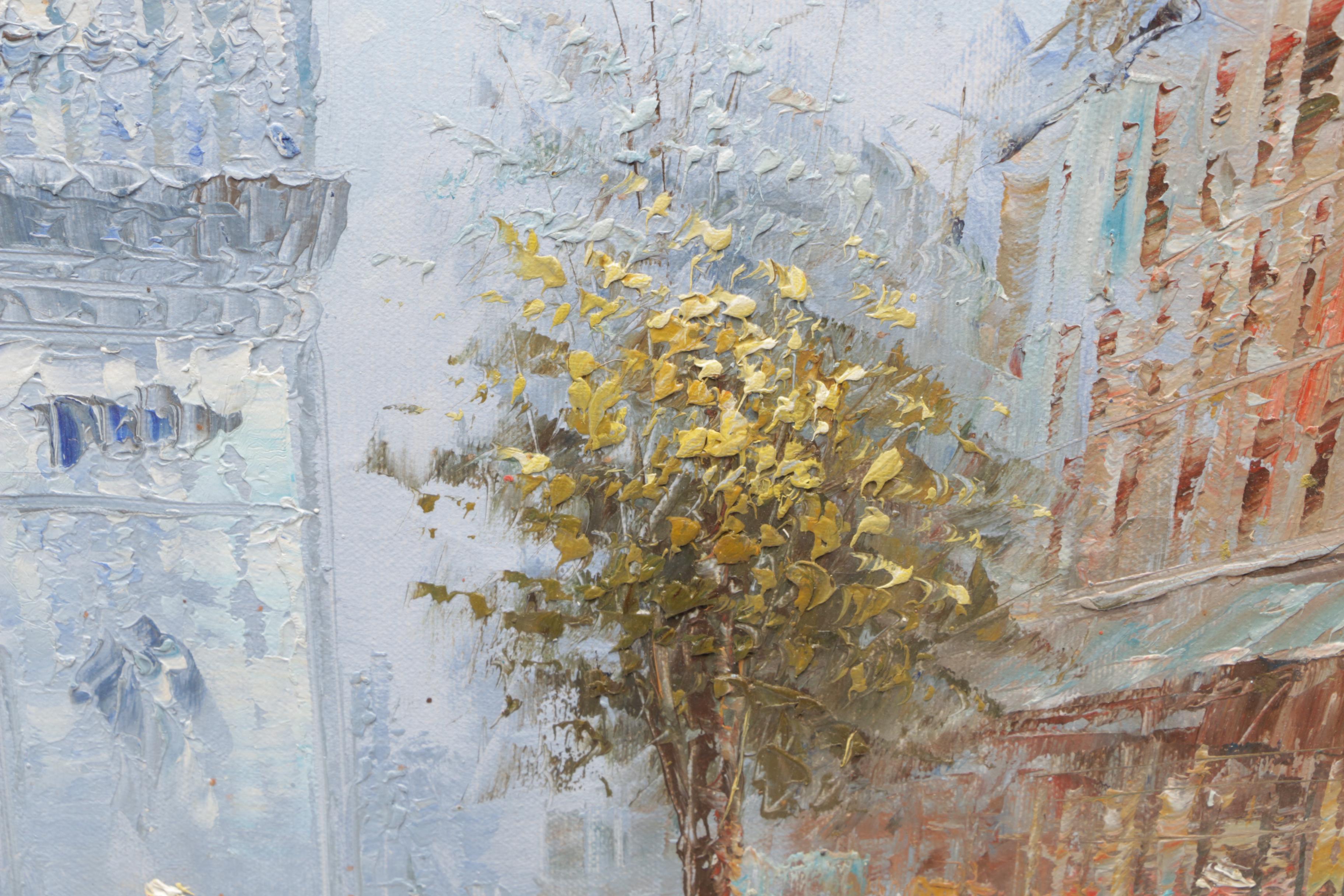 Caroline Burnett Oil Painting of Arc de Triomphe