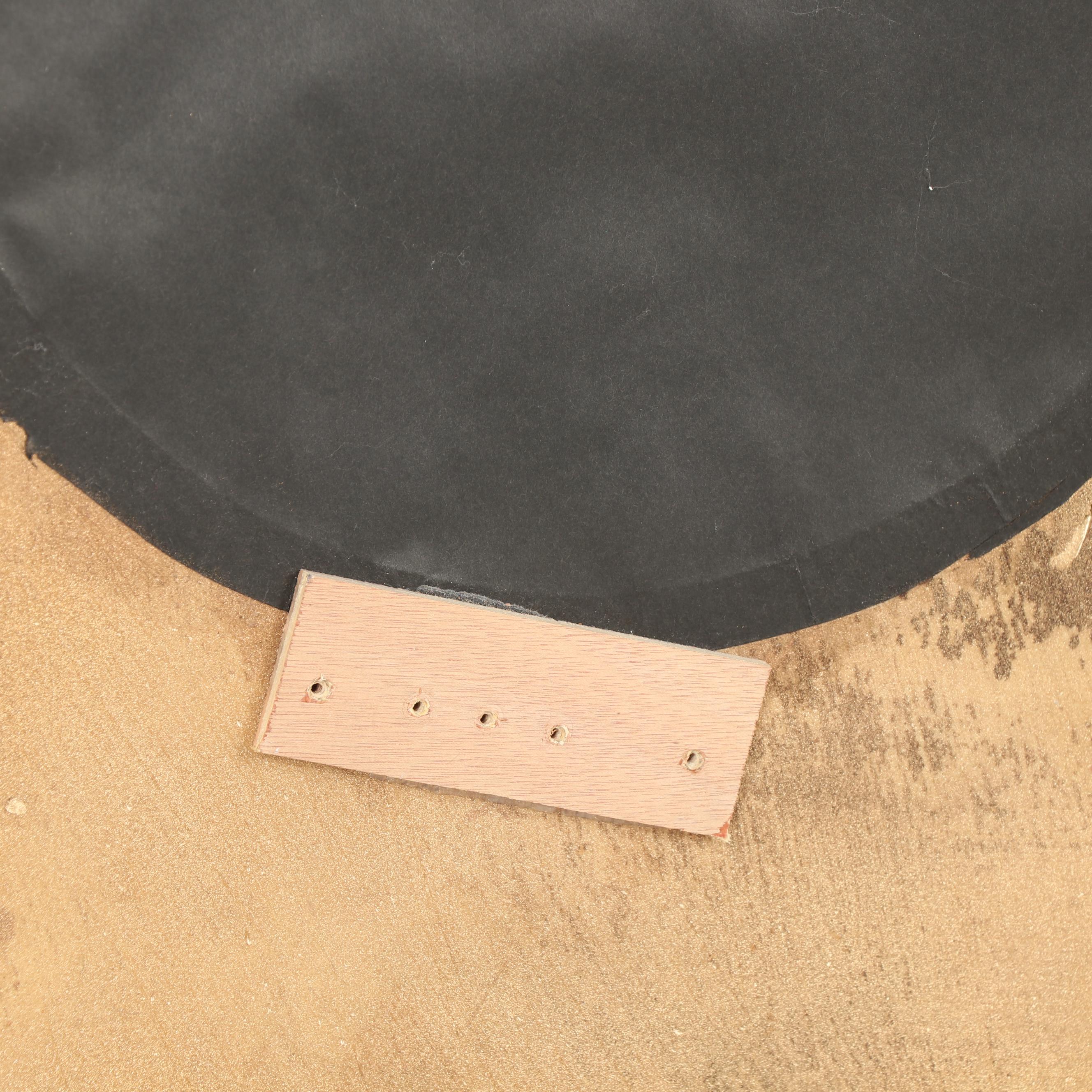 Mid-Century Modern Style Gilt Composition Wood Sunburst Wall Mirror