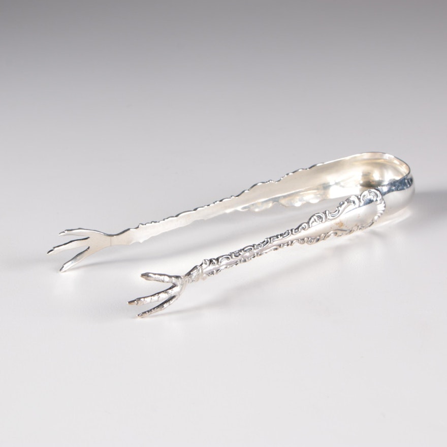 Whiting Mfg. Co. Sterling Silver "Louis XV" Sugar Tongs, Early 20th Century