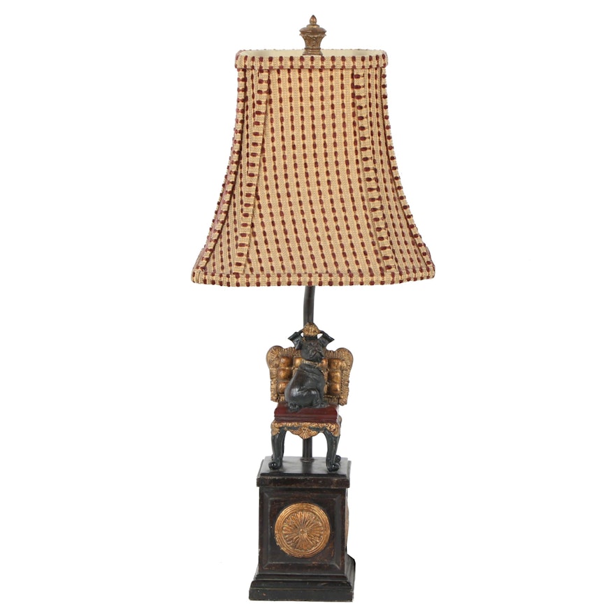 Bulldog Figural Accent Lamp