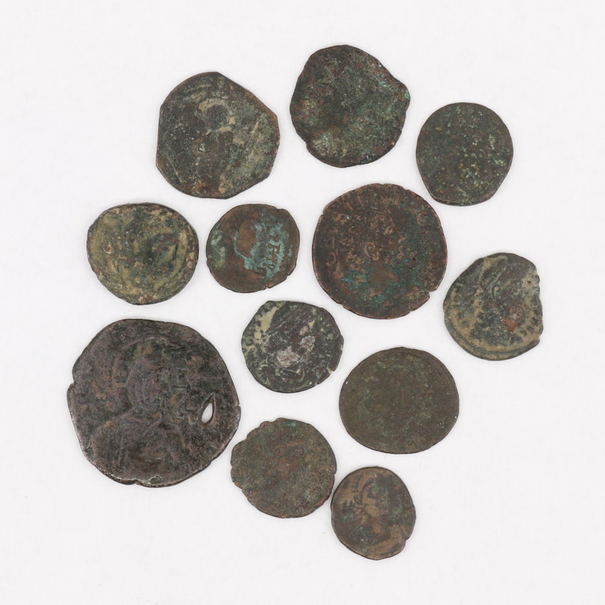 A Group of Ancient Roman and Byzantine Coins