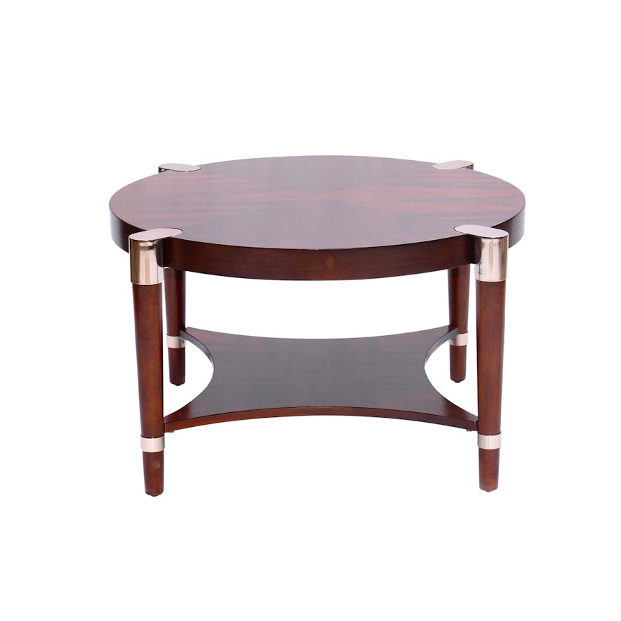 Mid-Century Modern Style Round Coffee Table, Contemporary