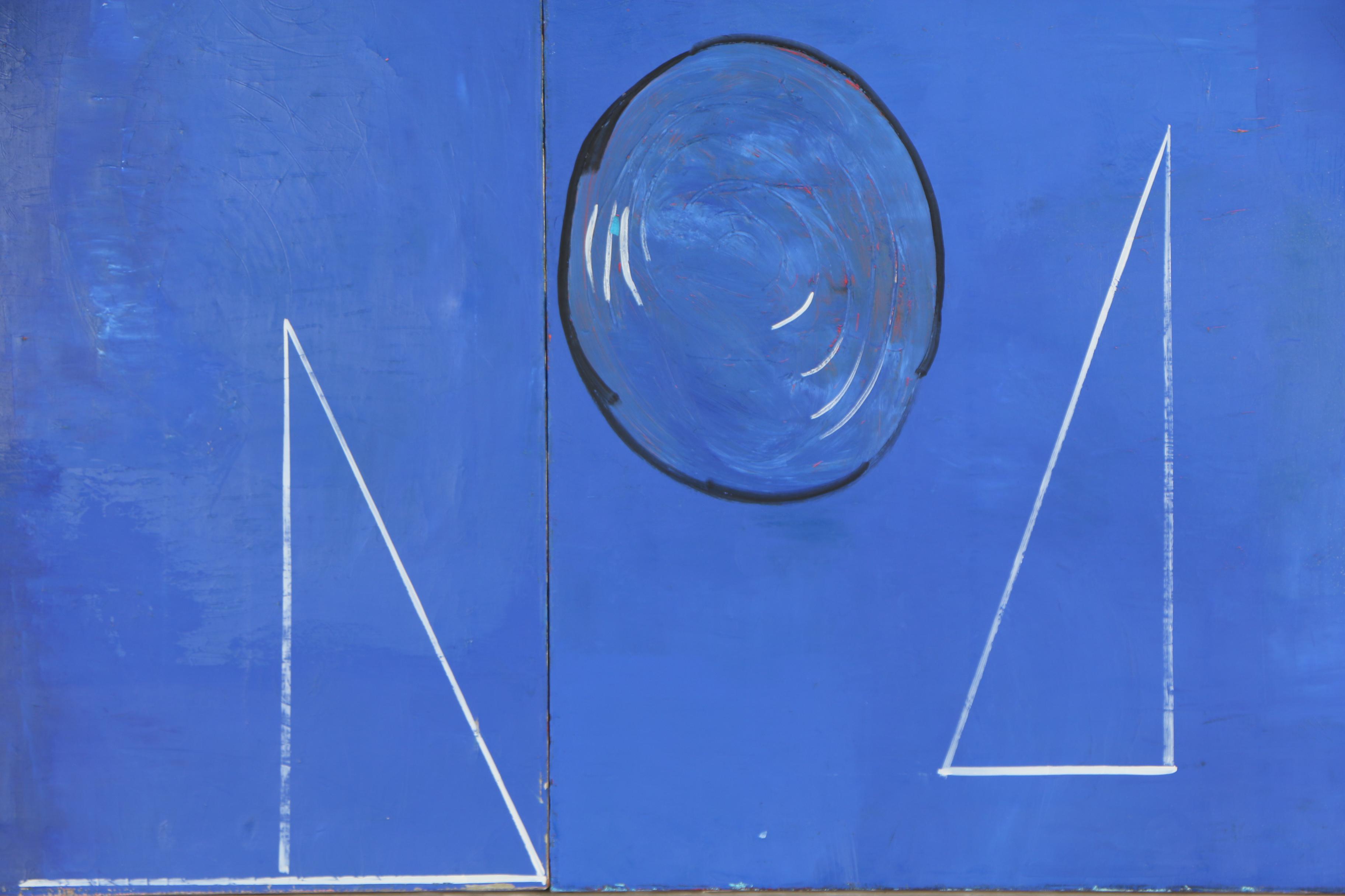 Peter Rappoli 1981 Oil Painting "Missing Pieces"