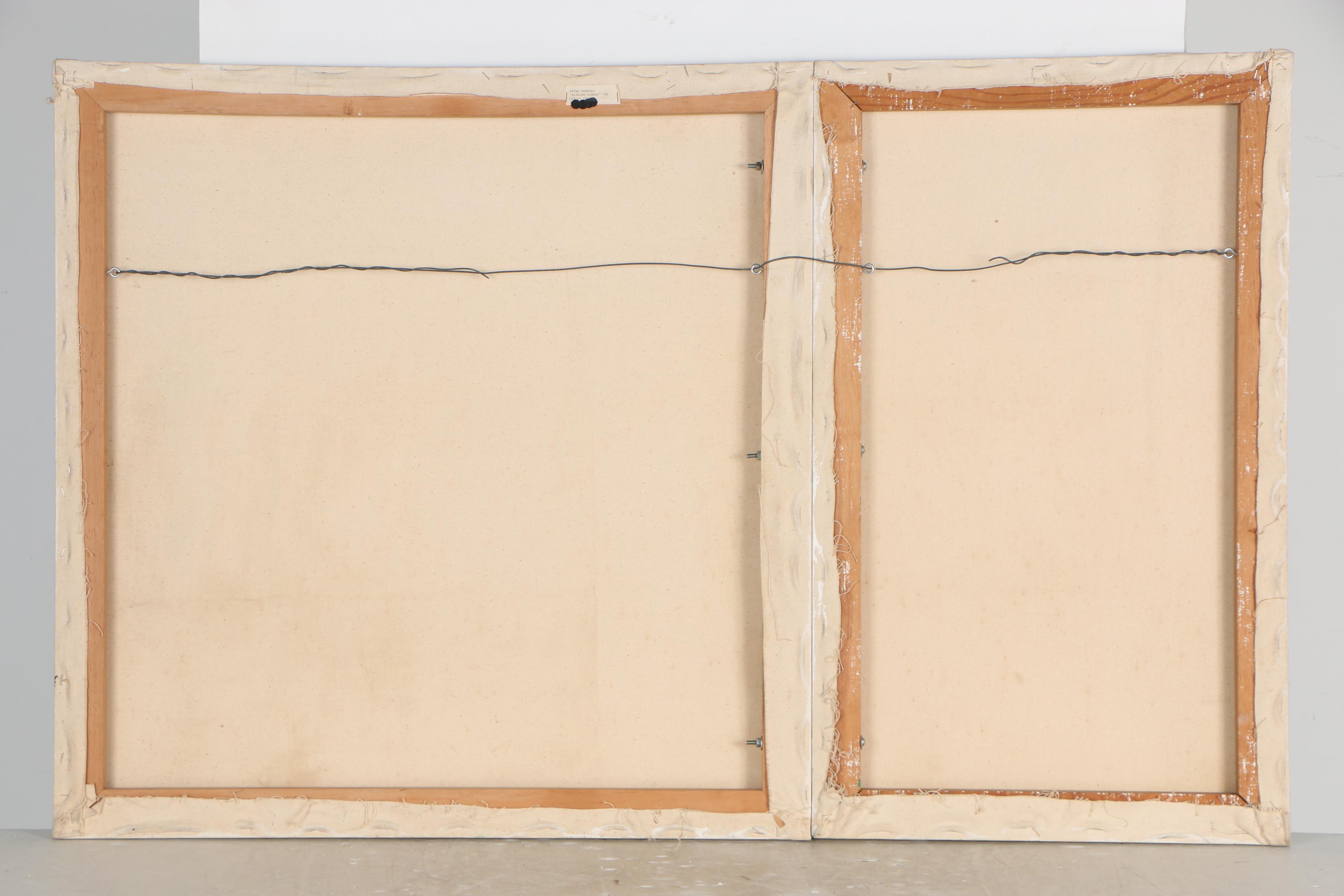 Peter Rappoli 1981 Oil Painting "Missing Pieces"