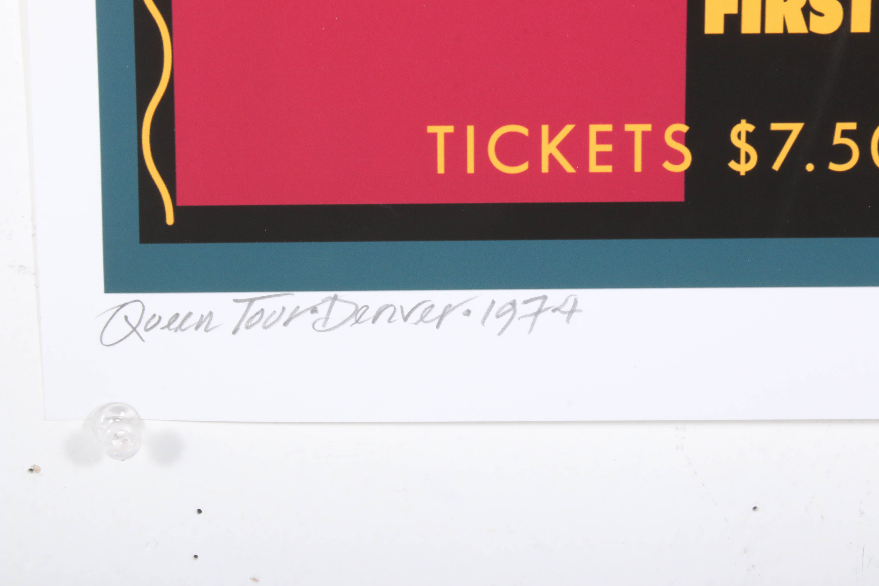 David Edward Byrd Giclee "'Queen' First Tour Regis College Denver, 1974"