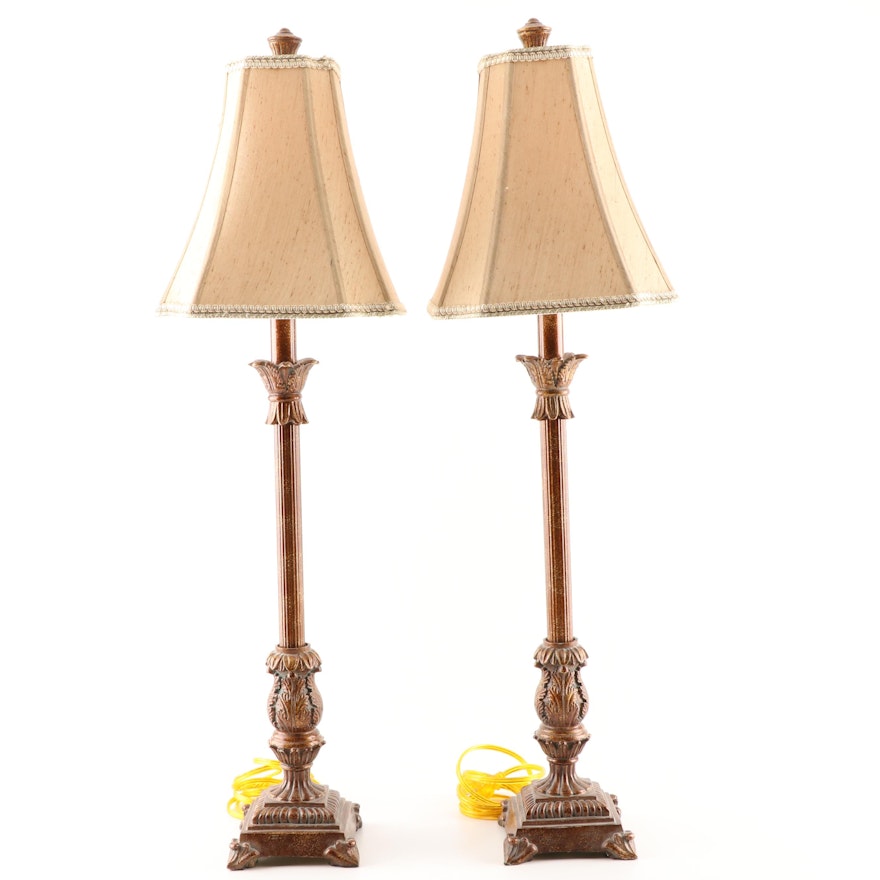 Decorative Candlestick Buffet Lamps with Shades