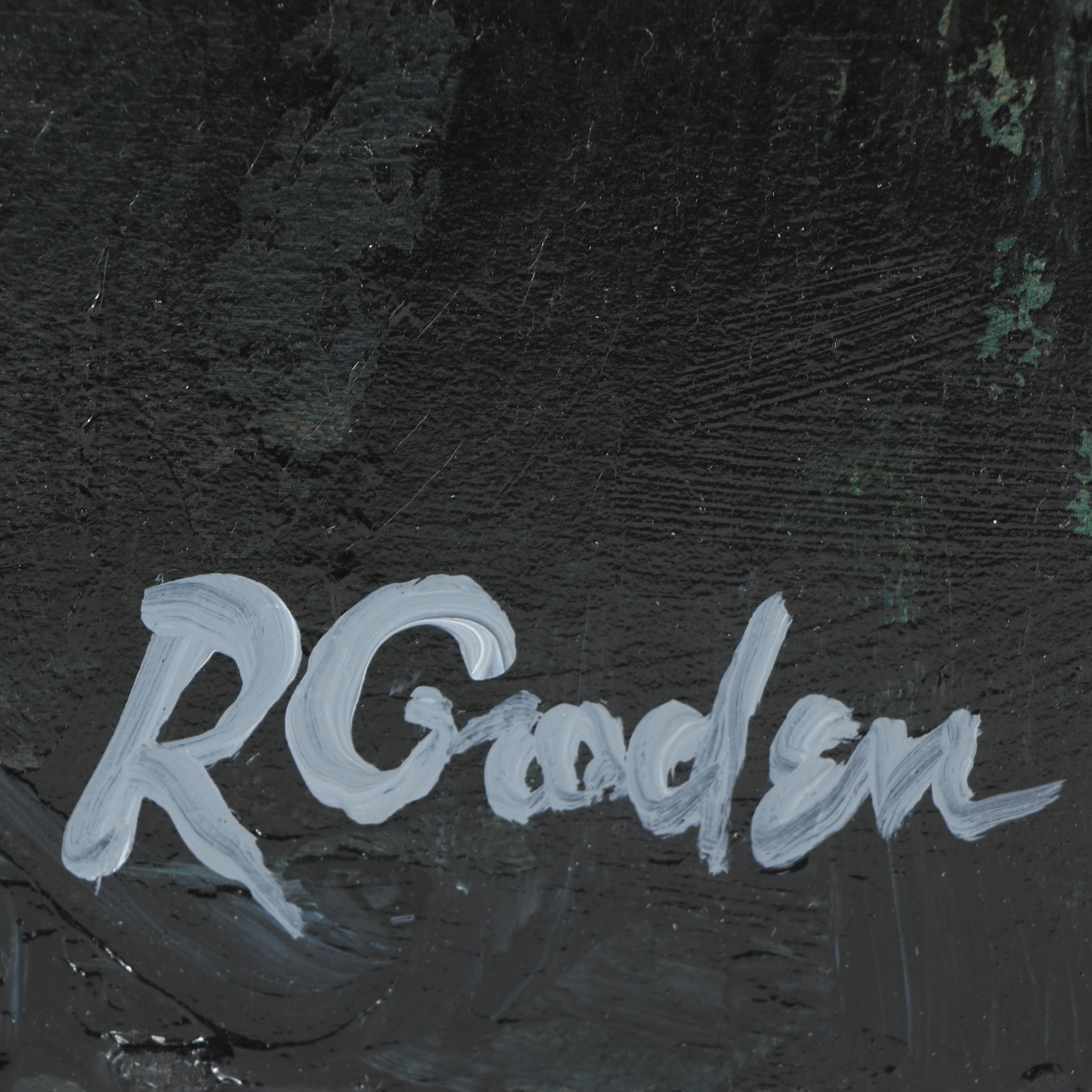 Randy Groden Mixed Media Painting "Leopardo"