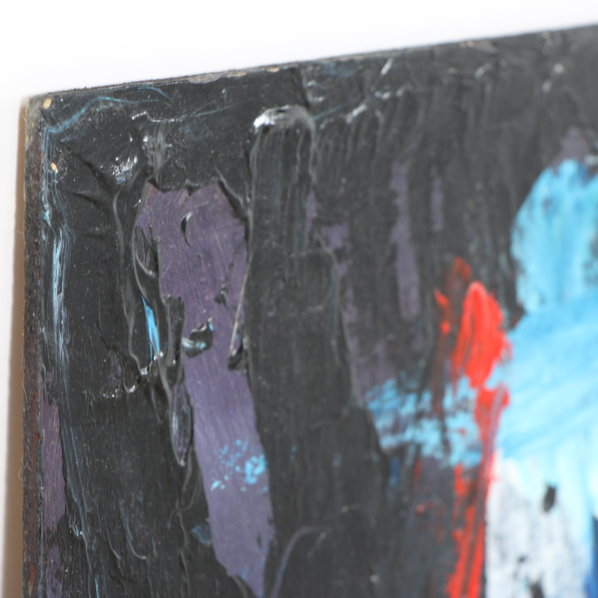 Randy Groden Mixed Media Painting "Leopardo"