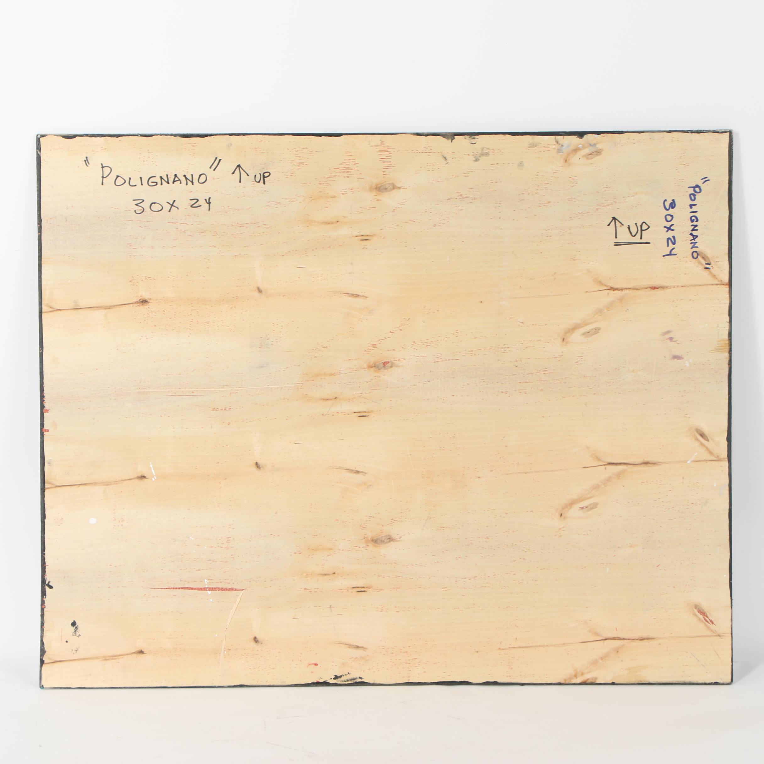 Randy Groden Mixed Media Painting "Polignano"