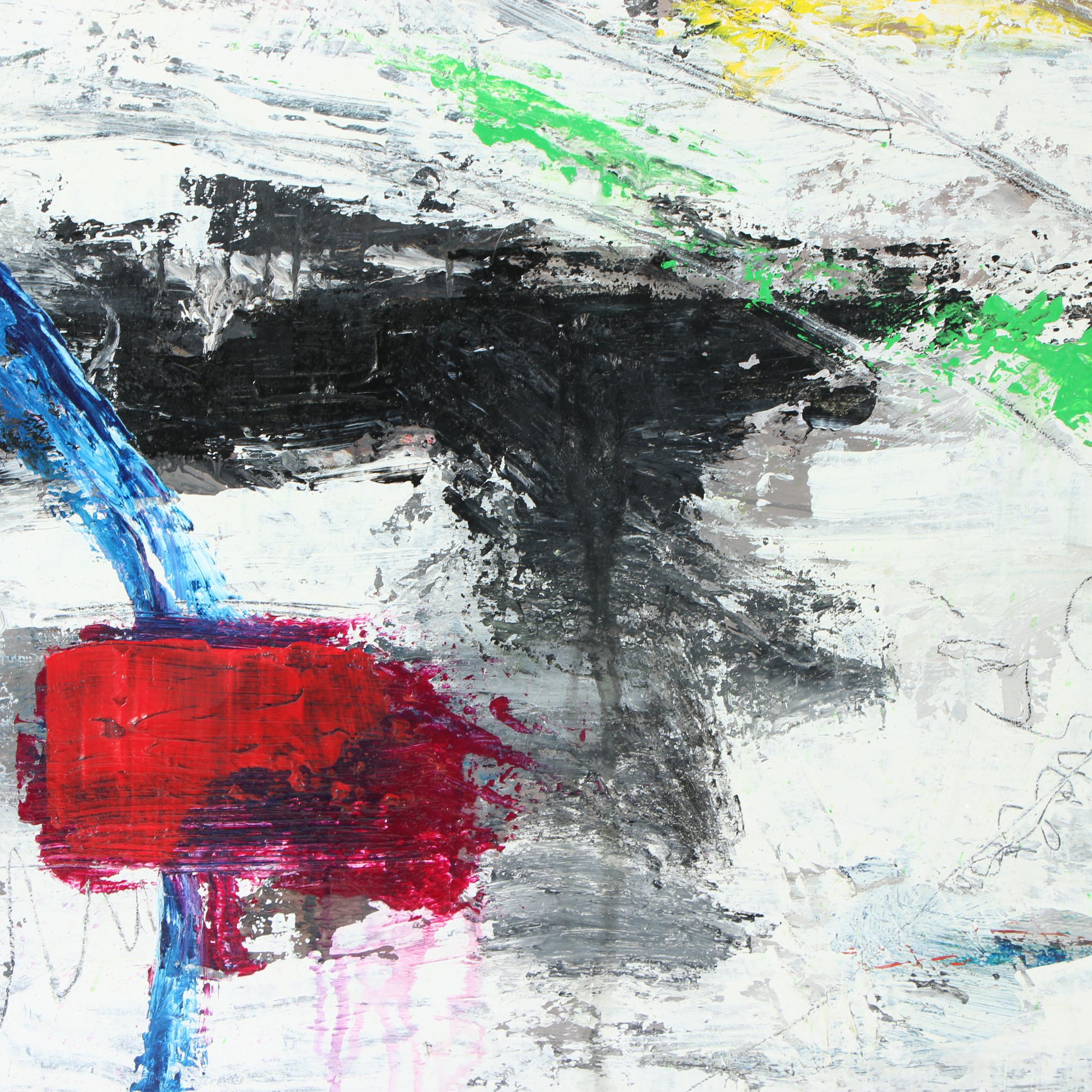 Randy Groden Mixed Media Painting "Oia"