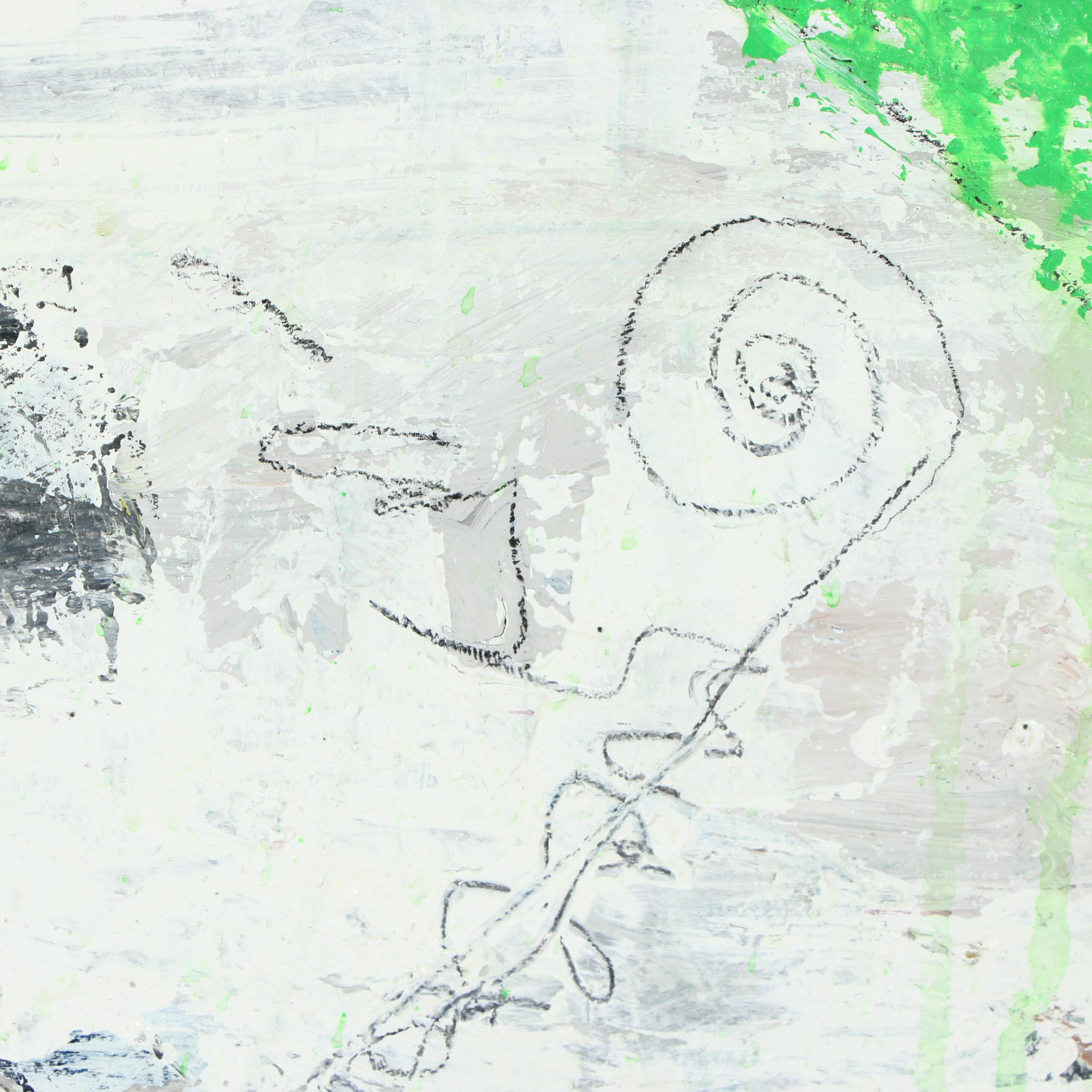 Randy Groden Mixed Media Painting "Oia"