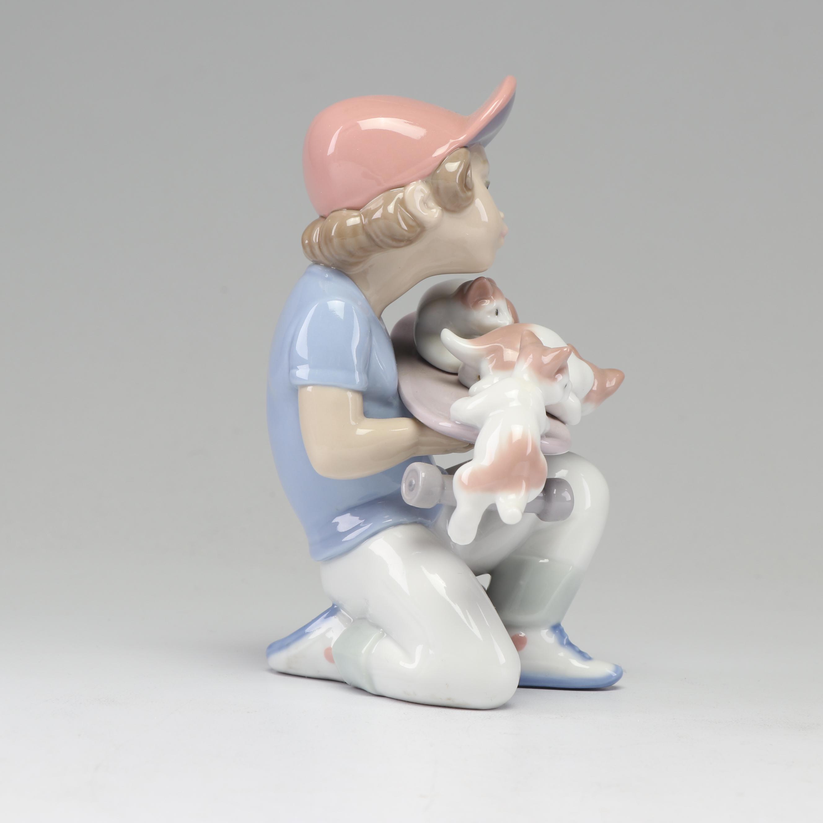 Lladró 1994 Event Figurine "Little Riders" #7623 Porcelain Figurine
