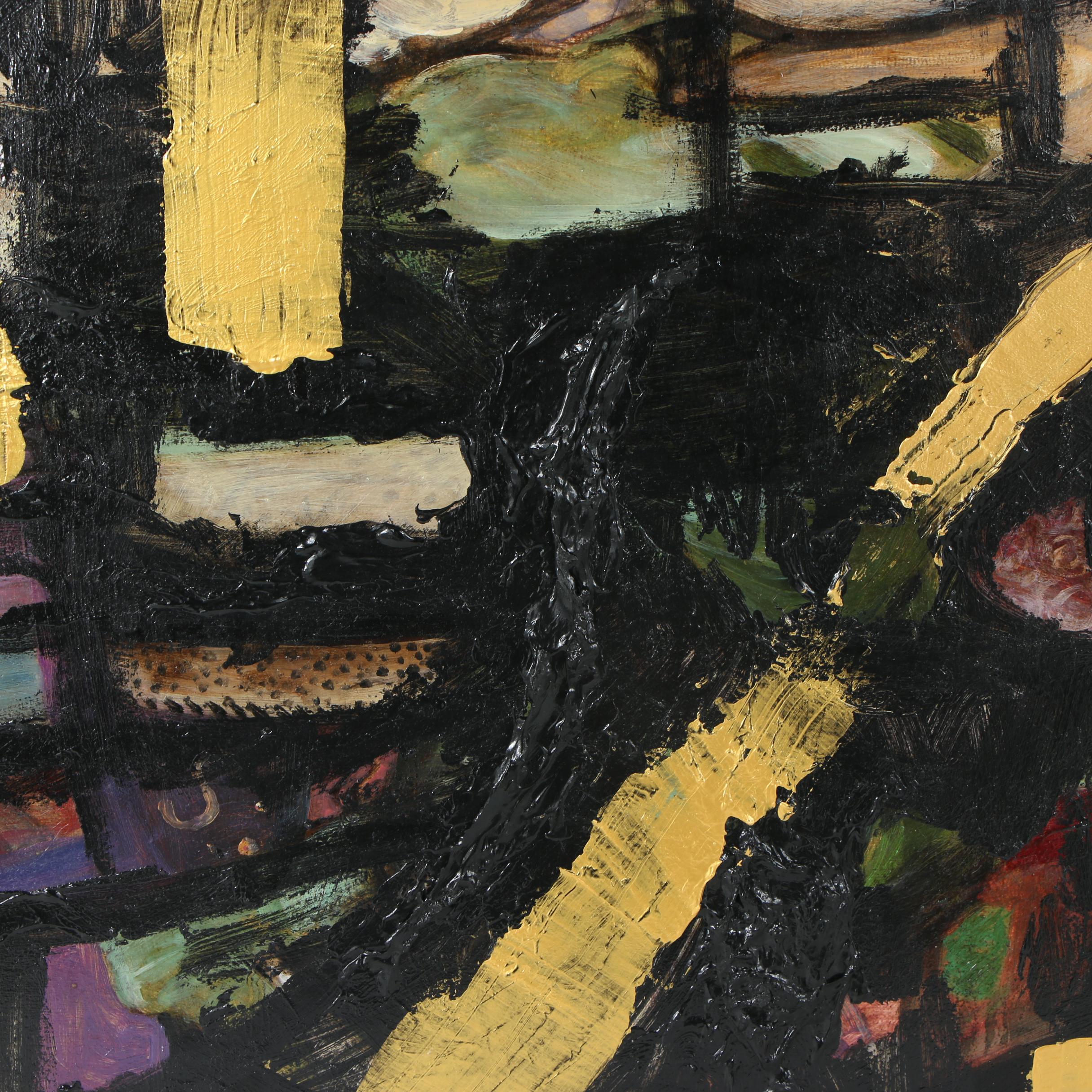 Randy Groden Mixed Media Painting "Tartan"