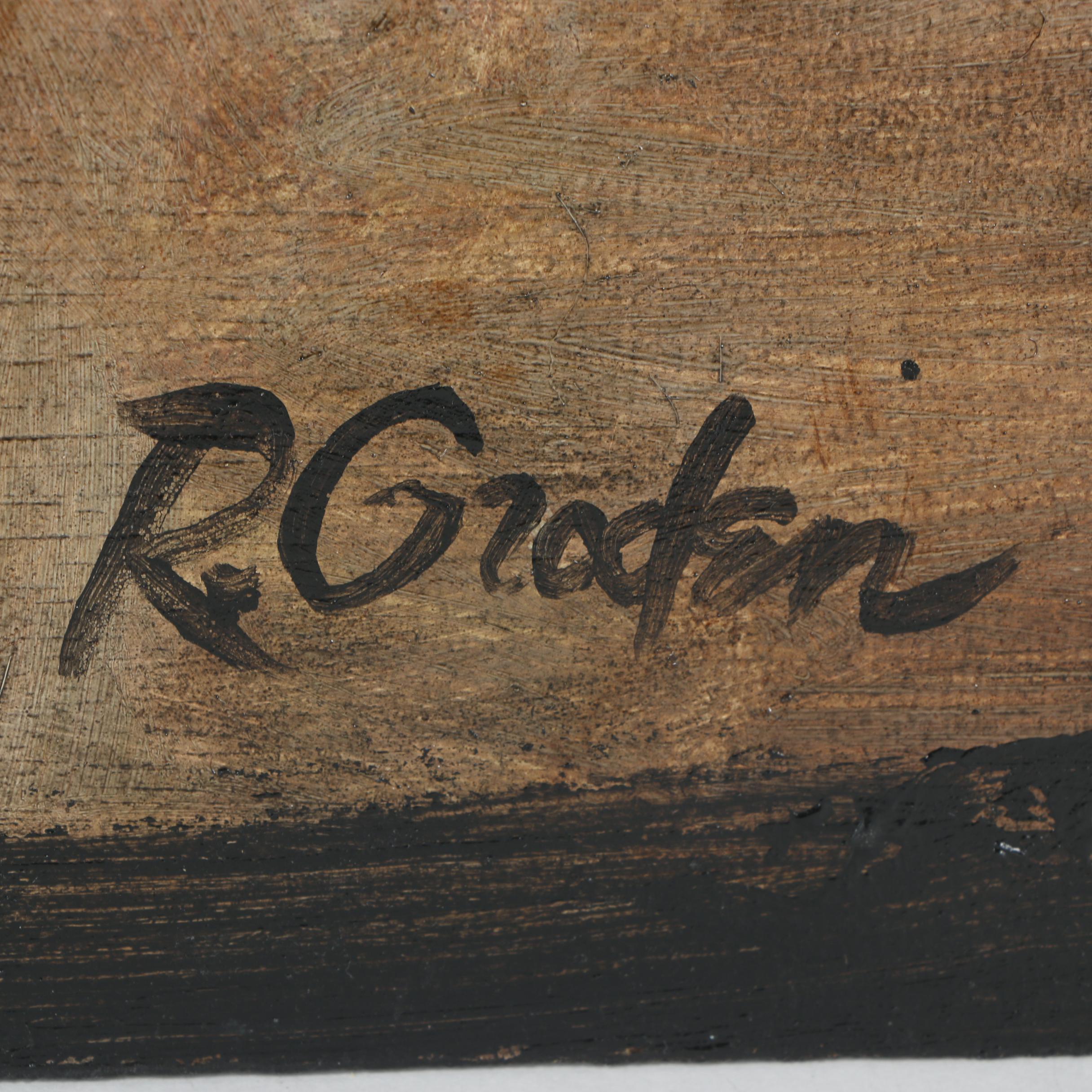 Randy Groden Mixed Media Painting "Tartan"