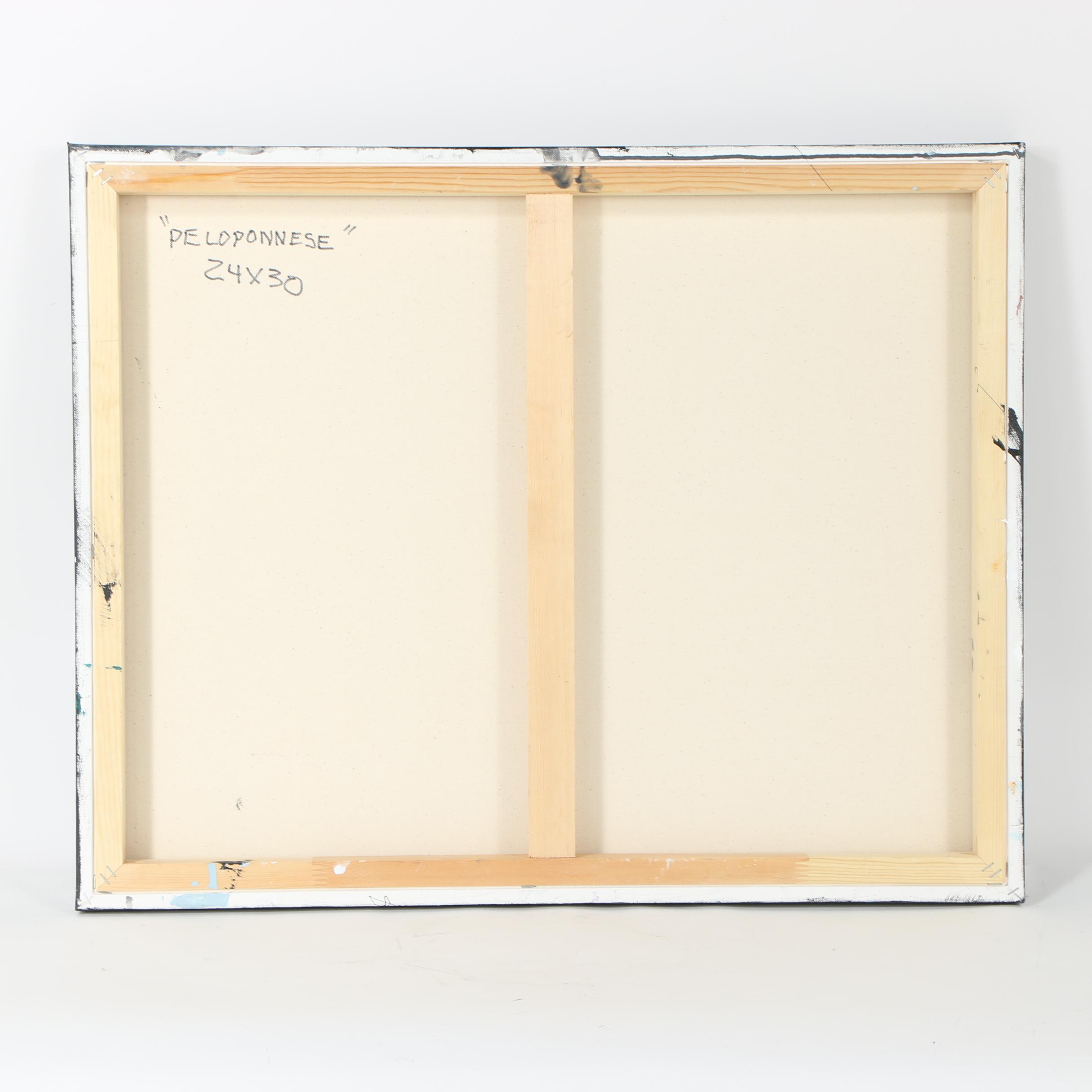 Randy Groden Mixed Media Painting "Peloponnese"