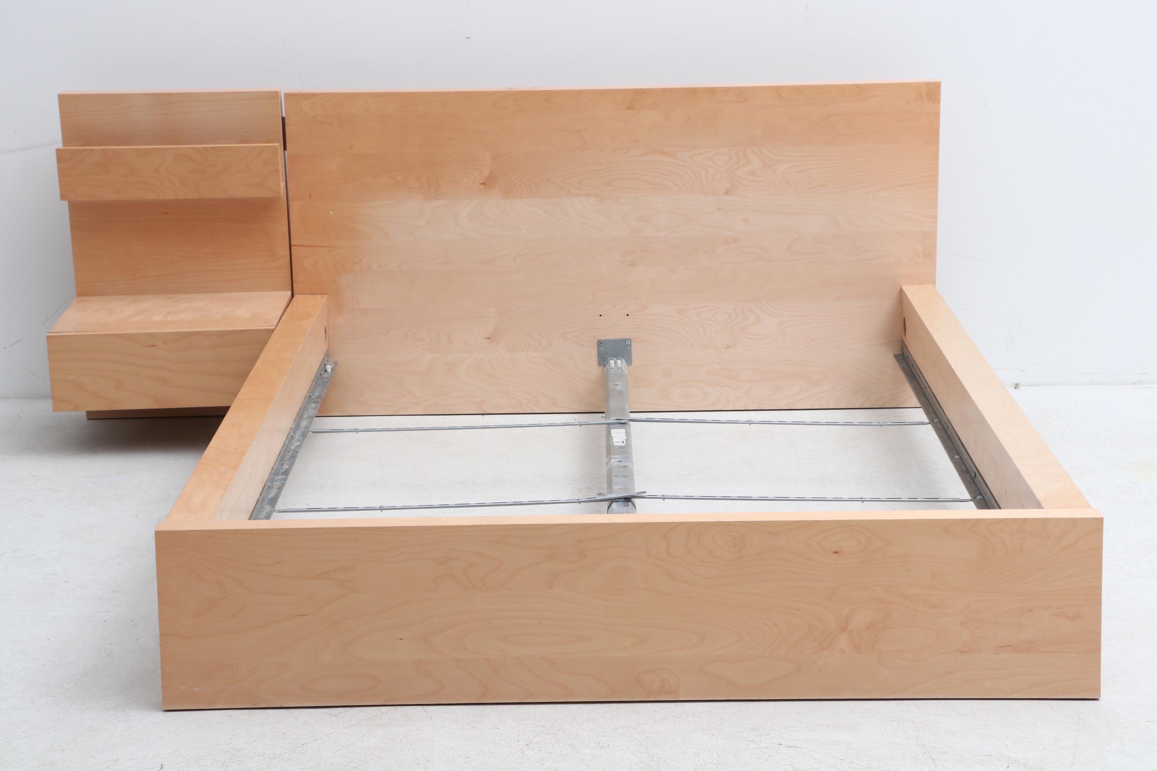 IKEA "Malm" Maple Veneer King Bed