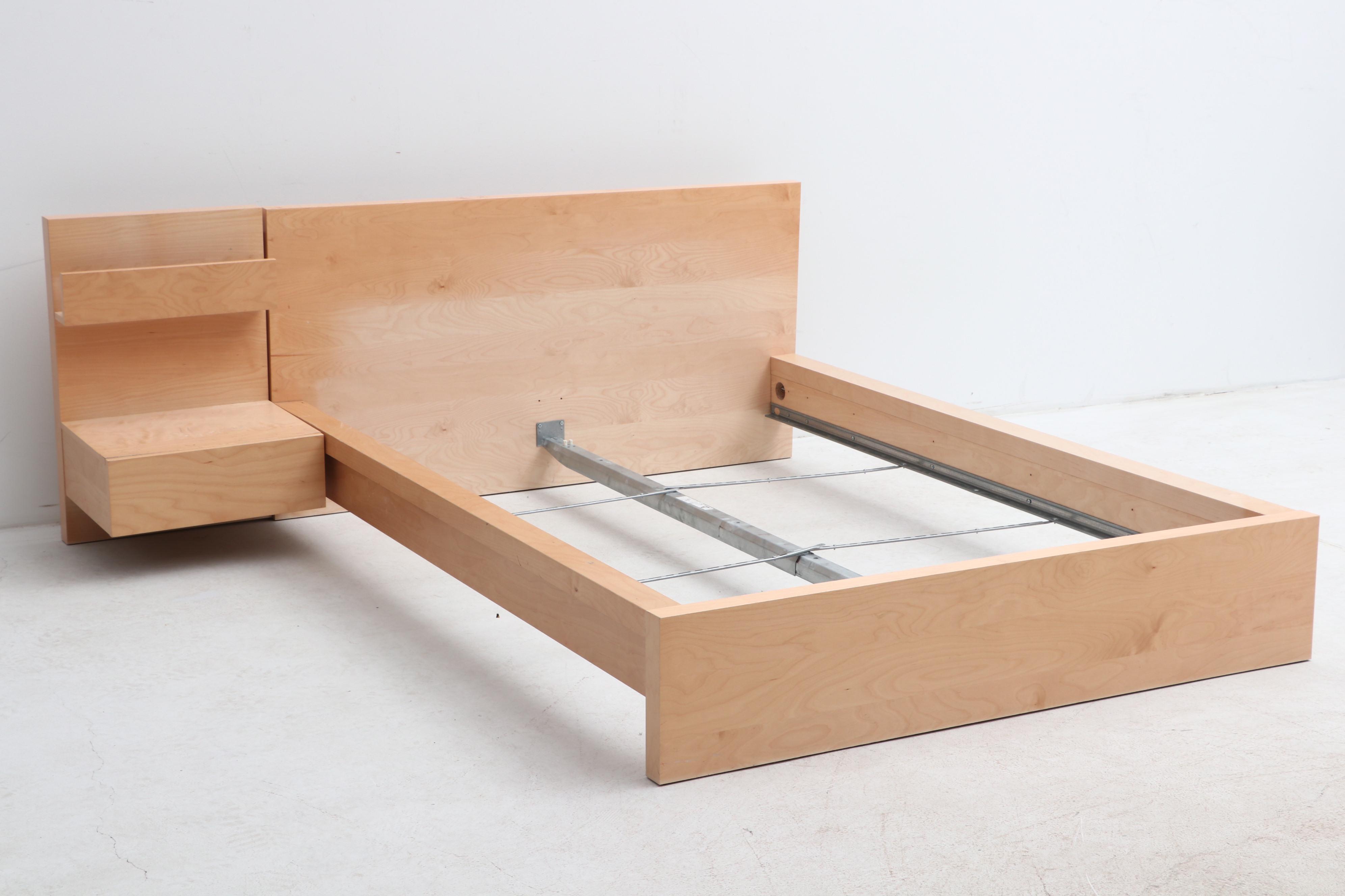IKEA "Malm" Maple Veneer King Bed