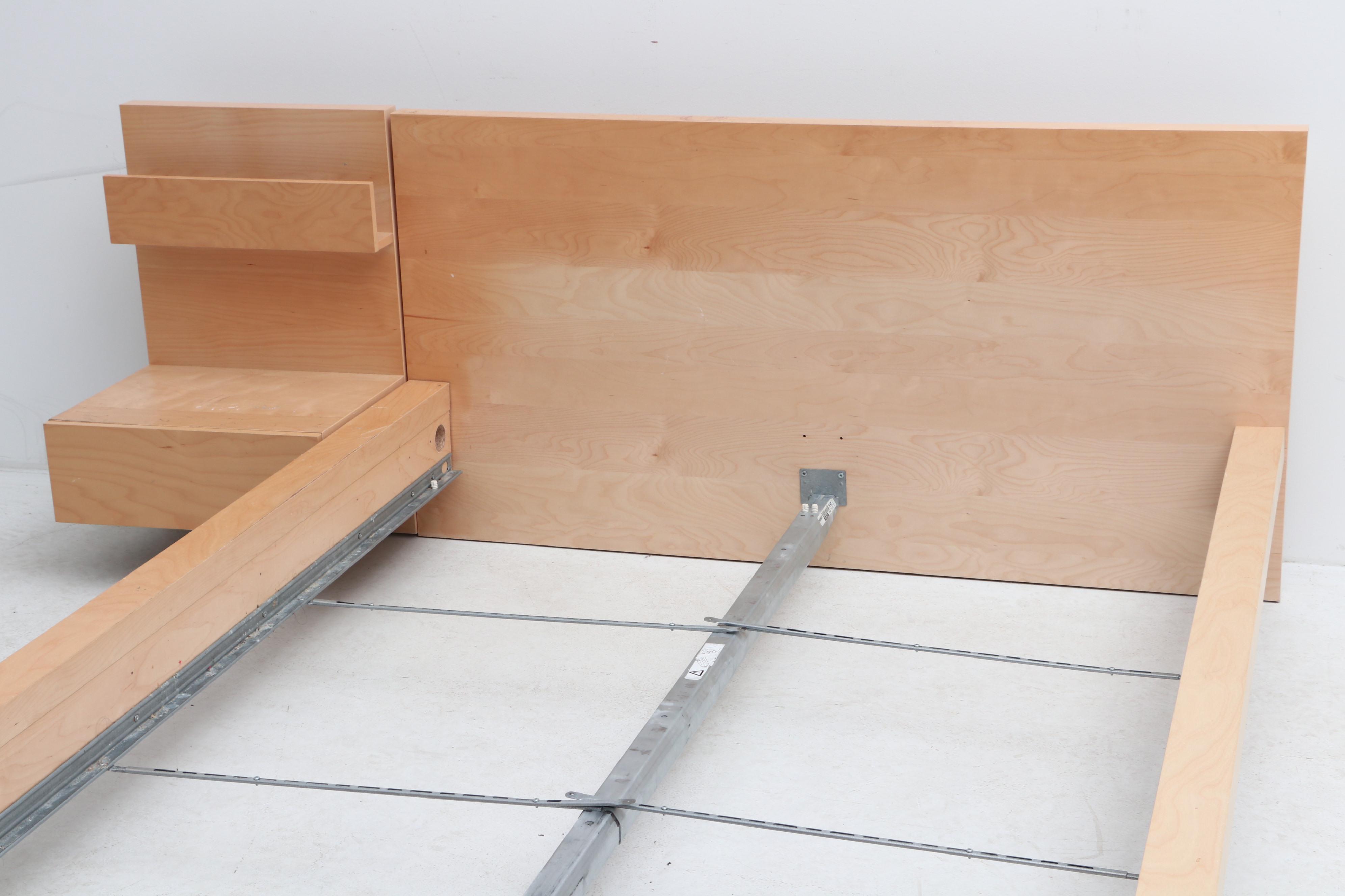 IKEA "Malm" Maple Veneer King Bed