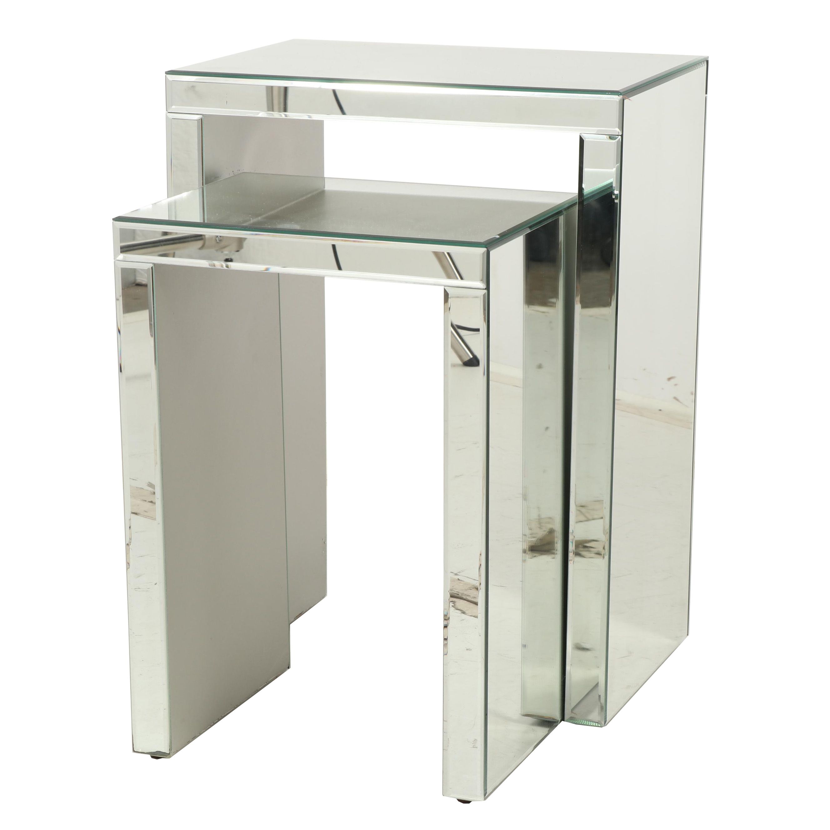 Mirrored Nesting Tables
