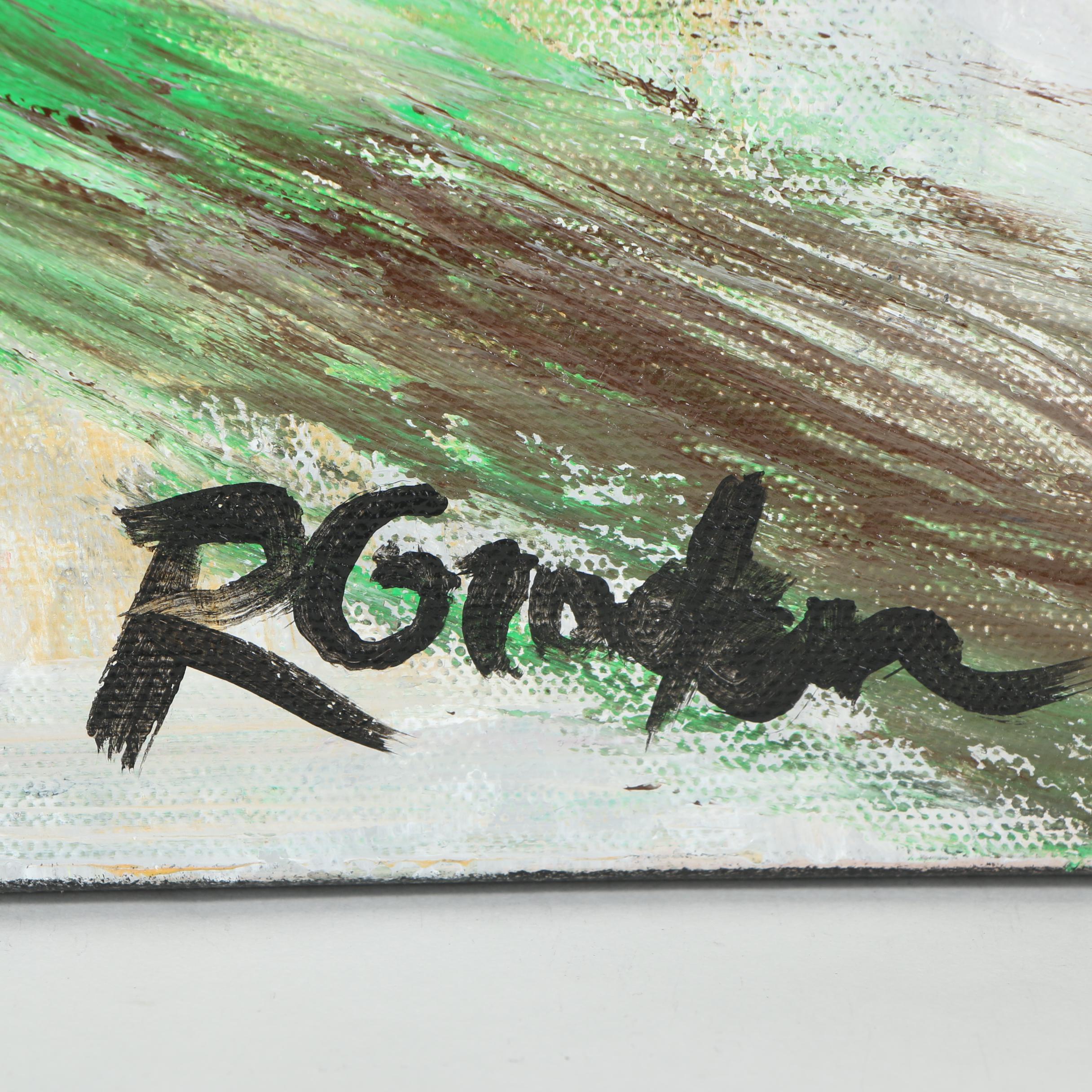 Randy Groden Mixed Media Painting "Naxos"