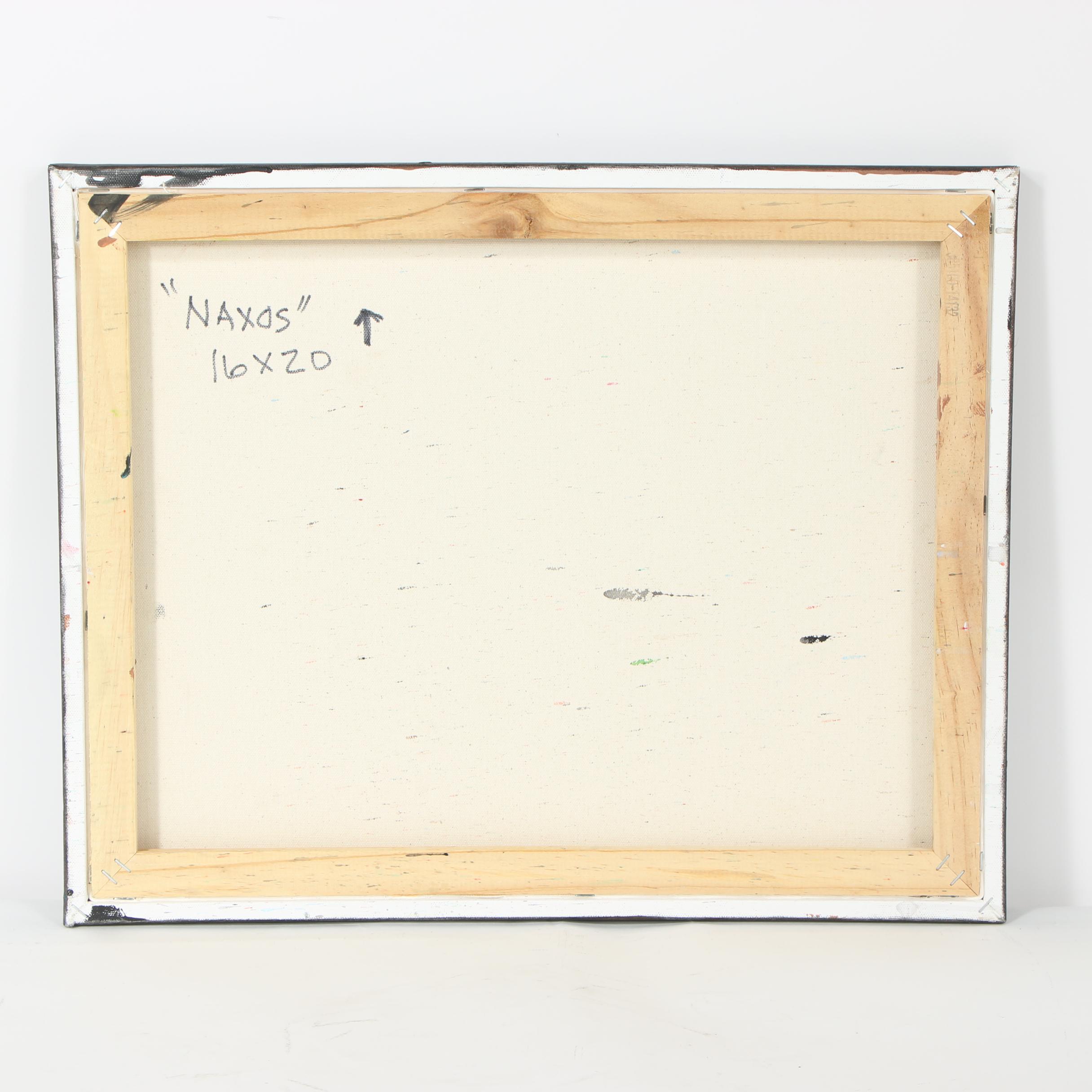 Randy Groden Mixed Media Painting "Naxos"