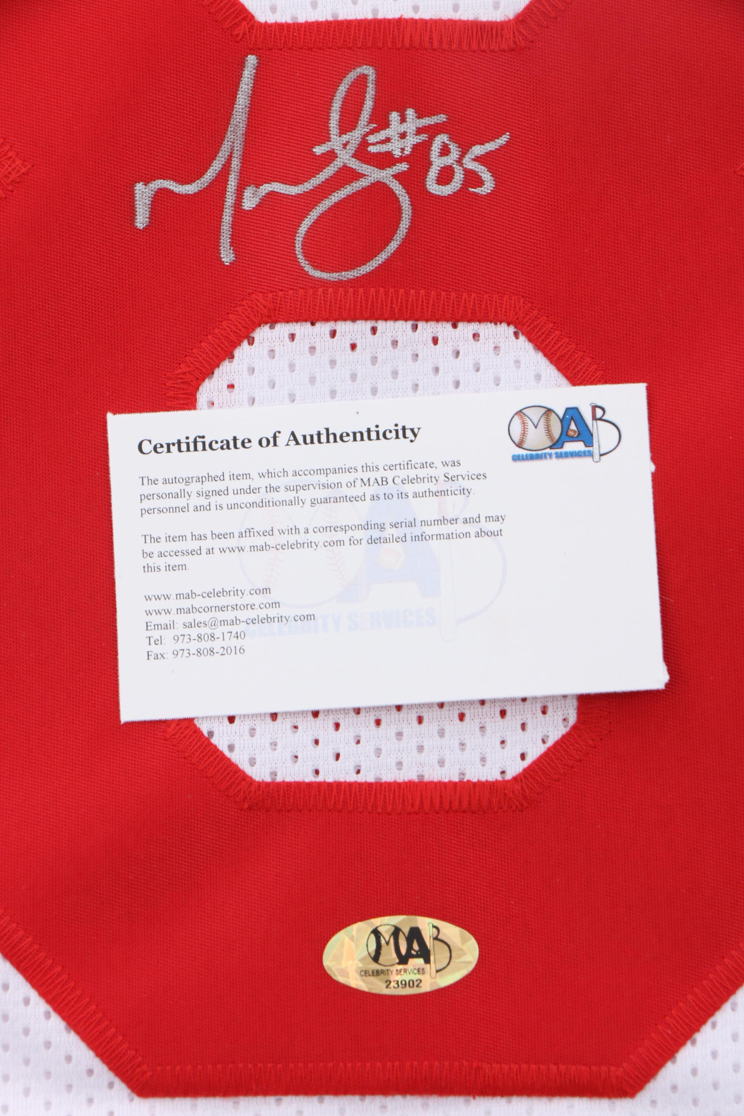 Martellus Bennett Signed Giants Replica Football Jersey  COA