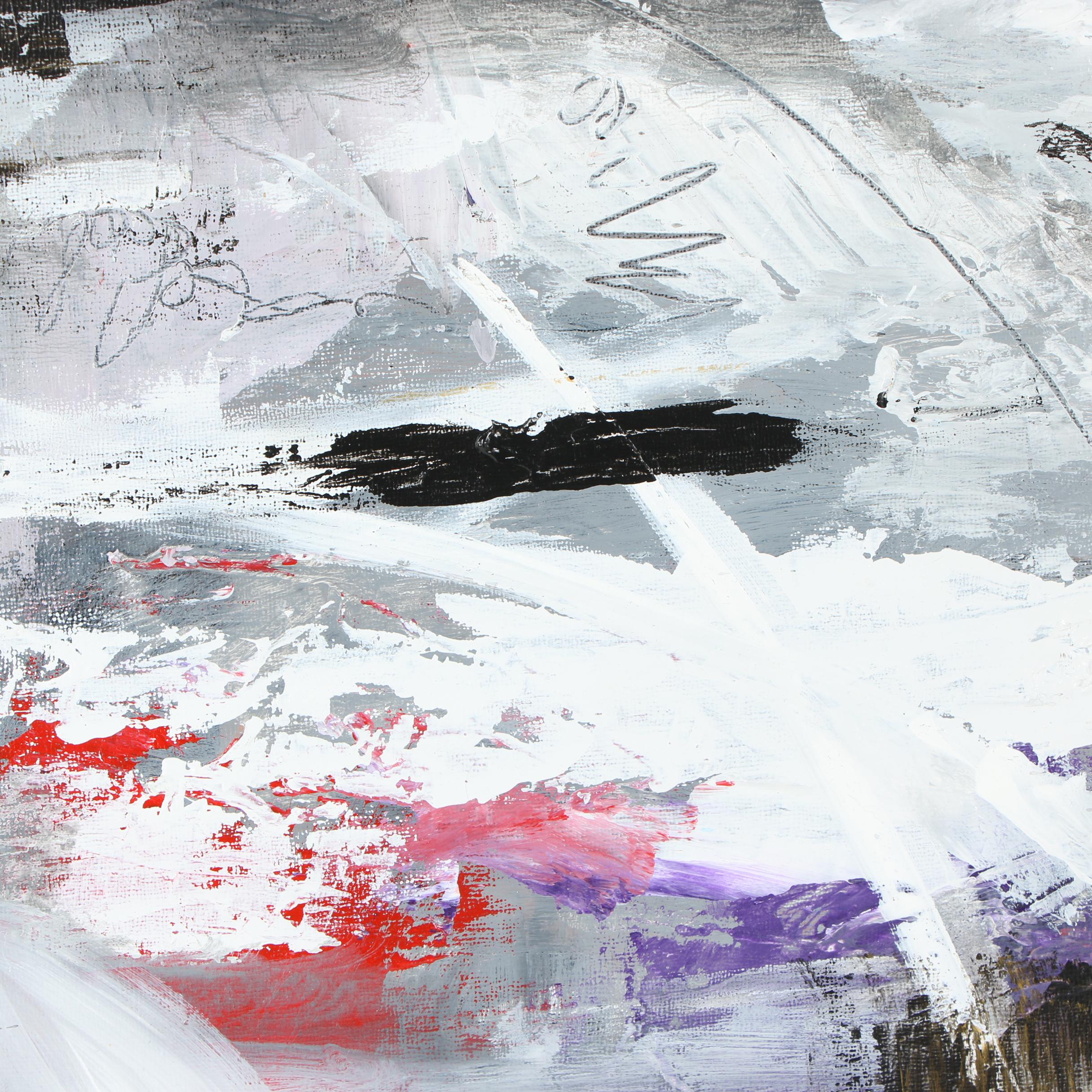 Randy Groden Mixed Media Painting "Shape of My Heart"