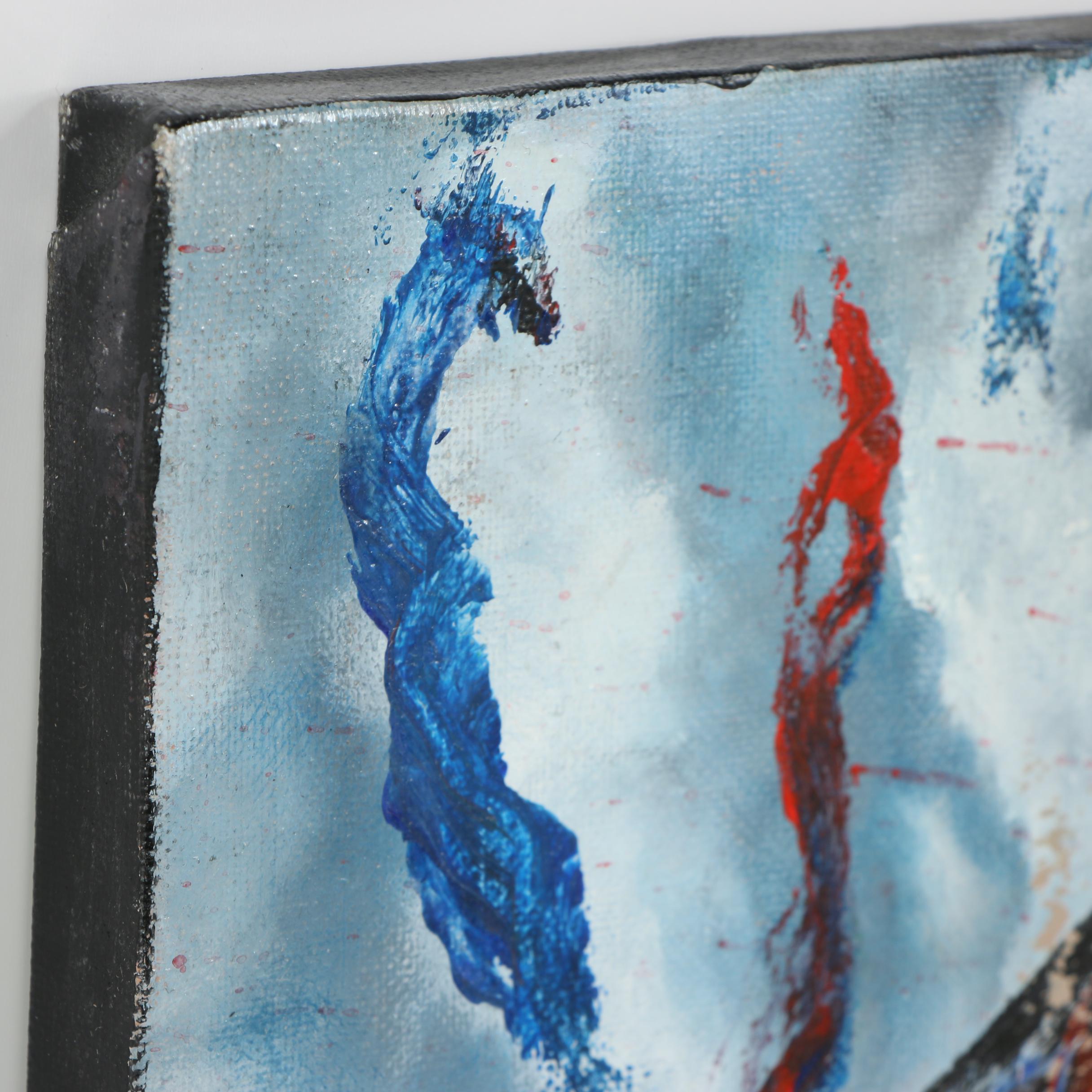 Randy Groden Mixed Media Painting "Proceed with Caution"