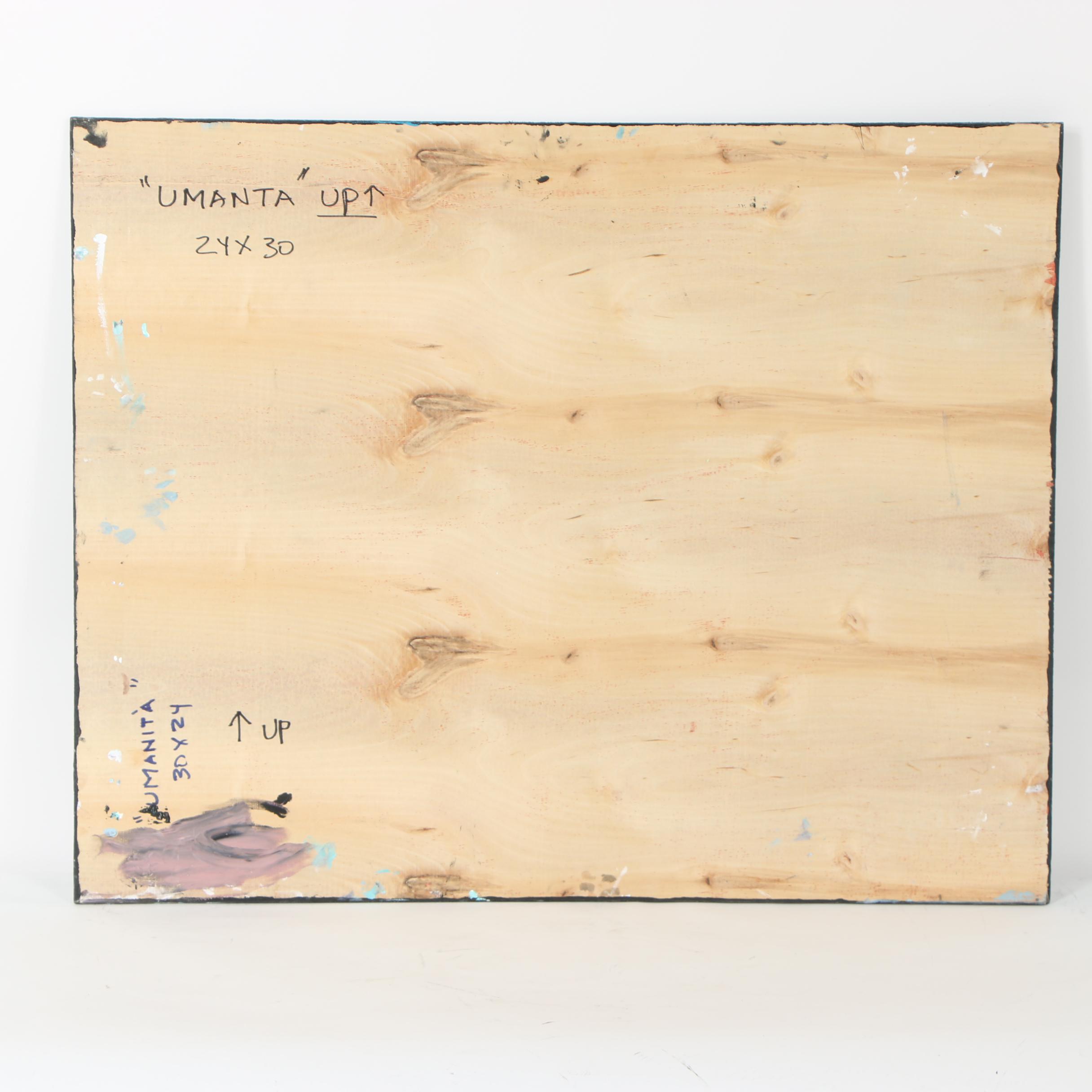 Randy Groden Mixed Media Painting "Umanta"