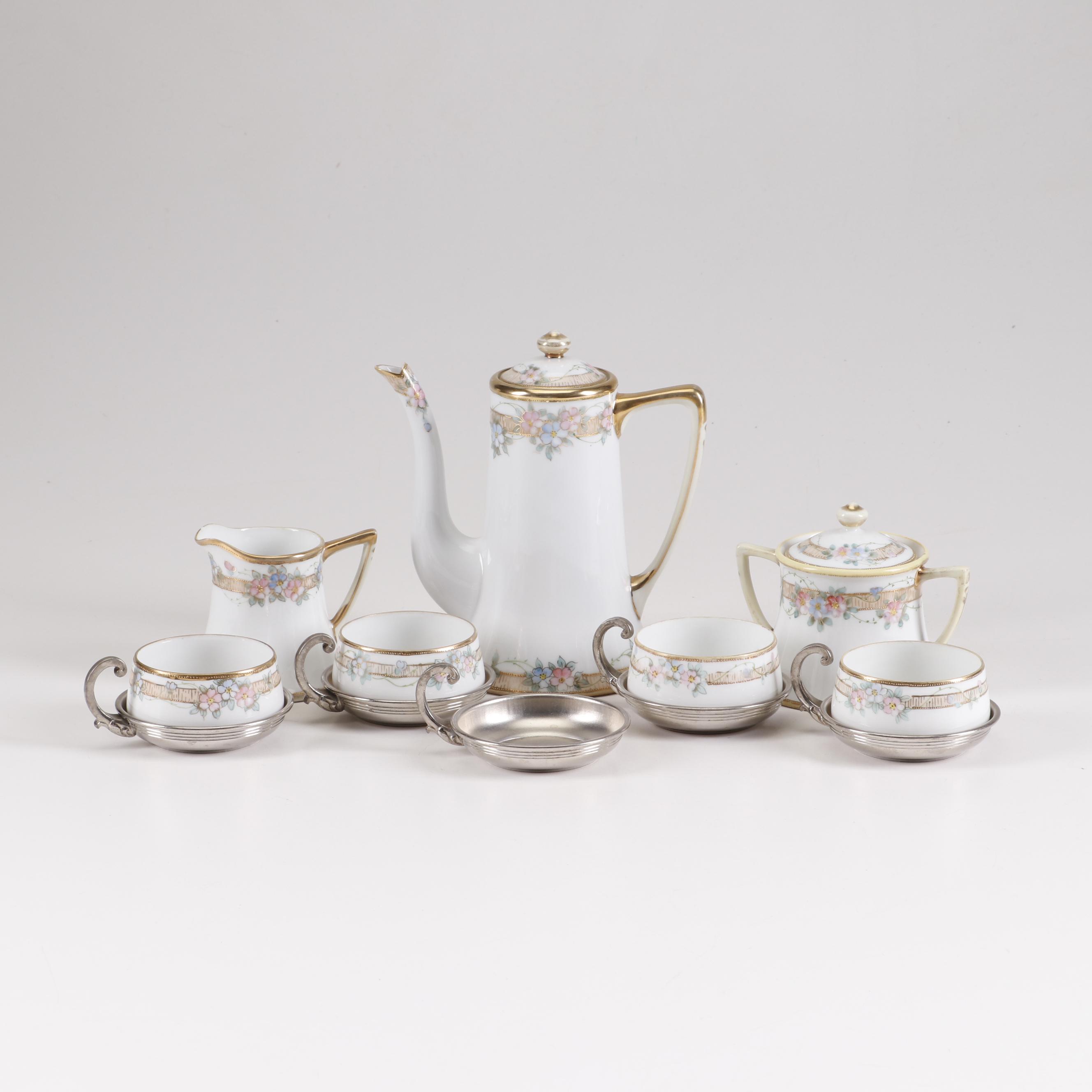 Nippon Hand Painted Miniature Tea Set