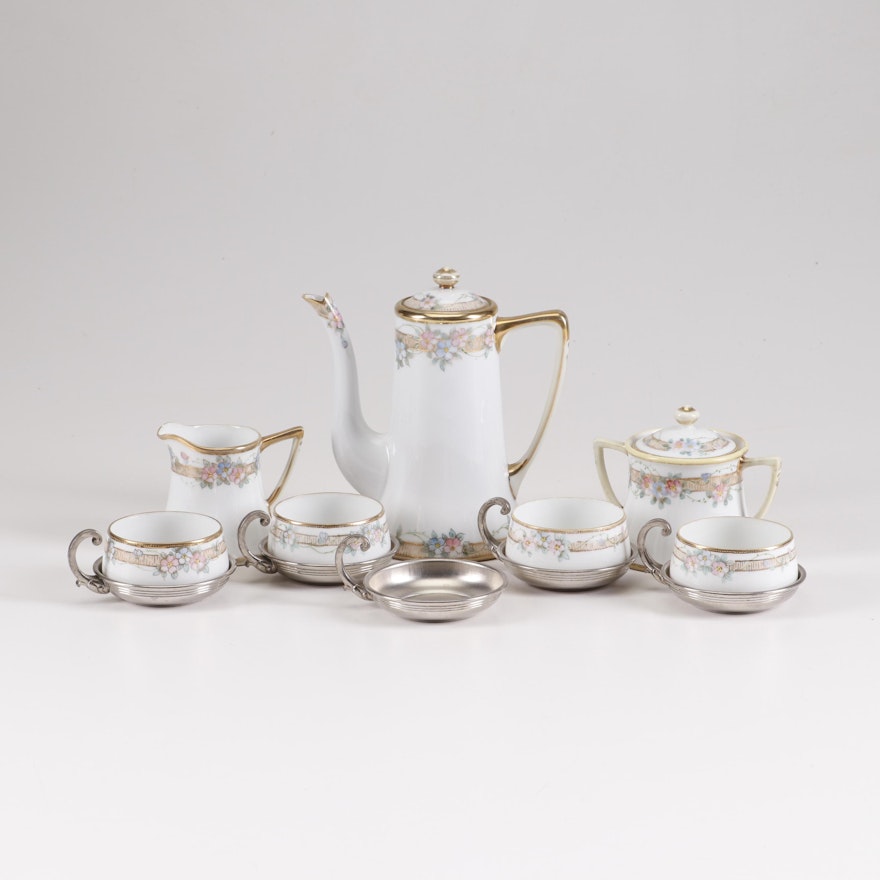 Nippon Hand Painted Miniature Tea Set