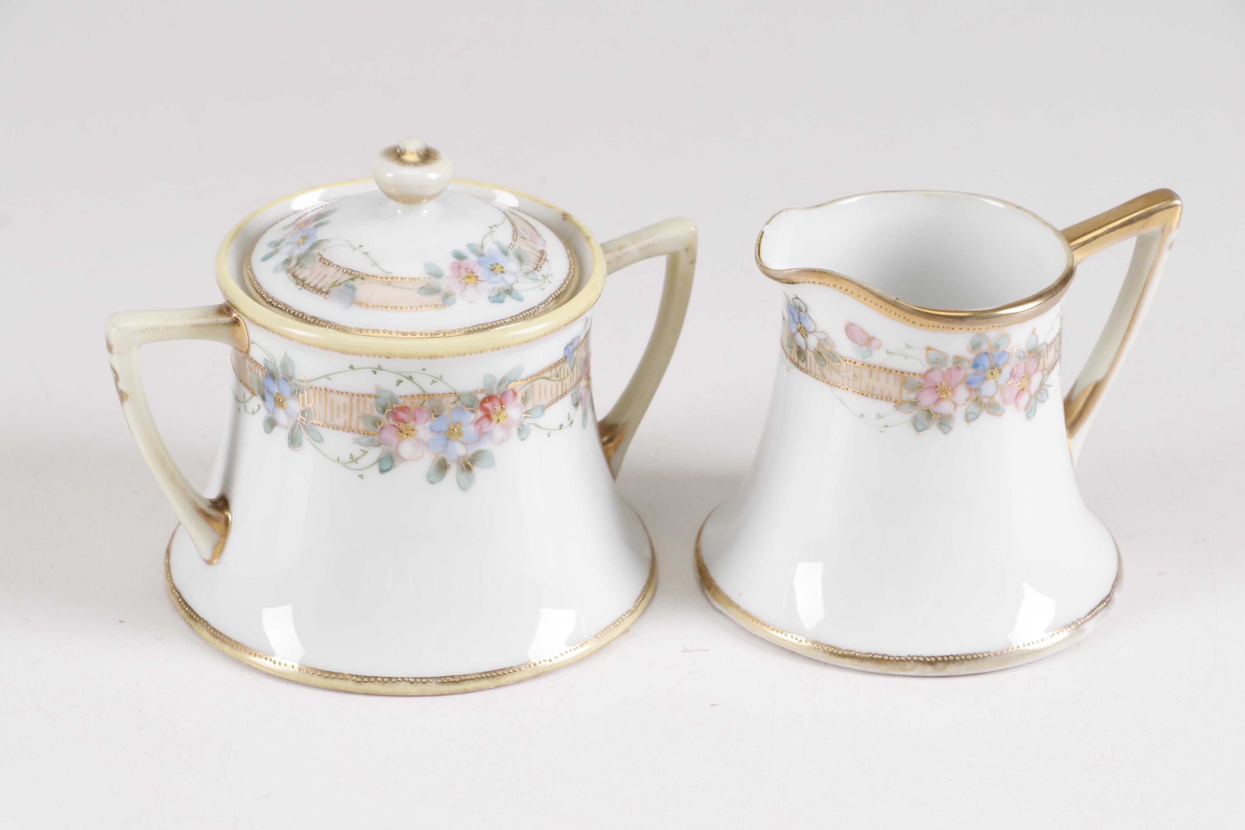 Nippon Hand Painted Miniature Tea Set