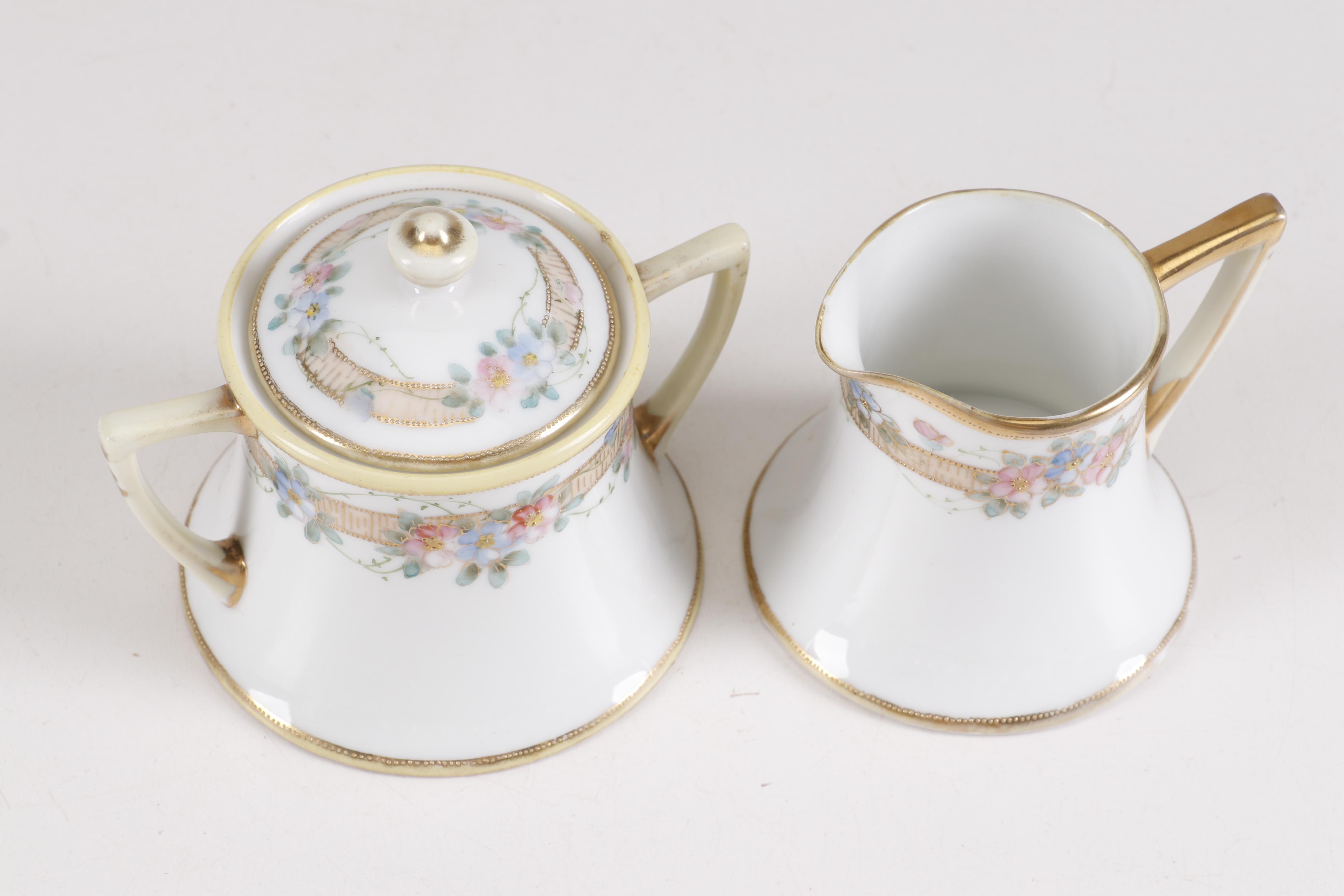 Nippon Hand Painted Miniature Tea Set