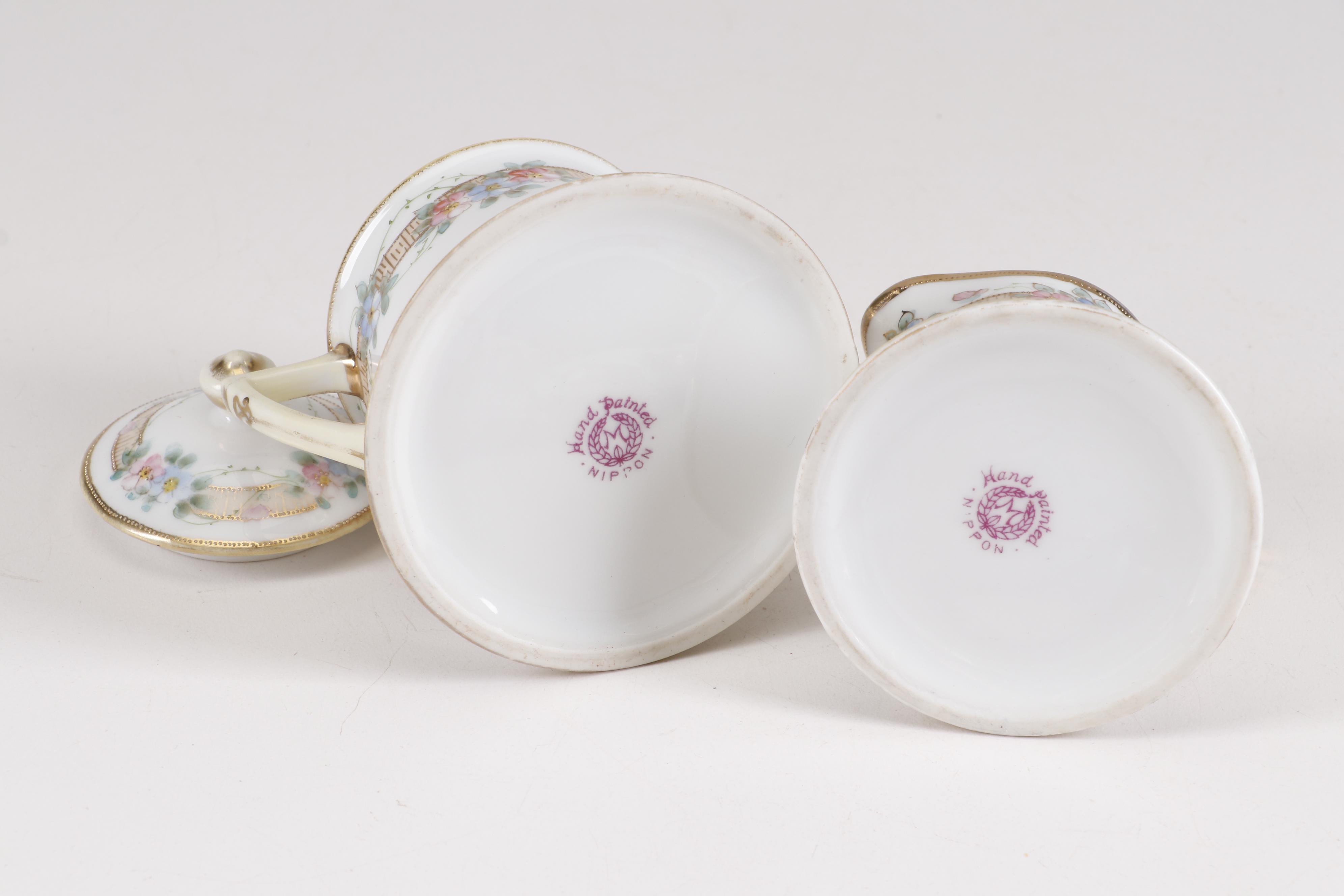 Nippon Hand Painted Miniature Tea Set