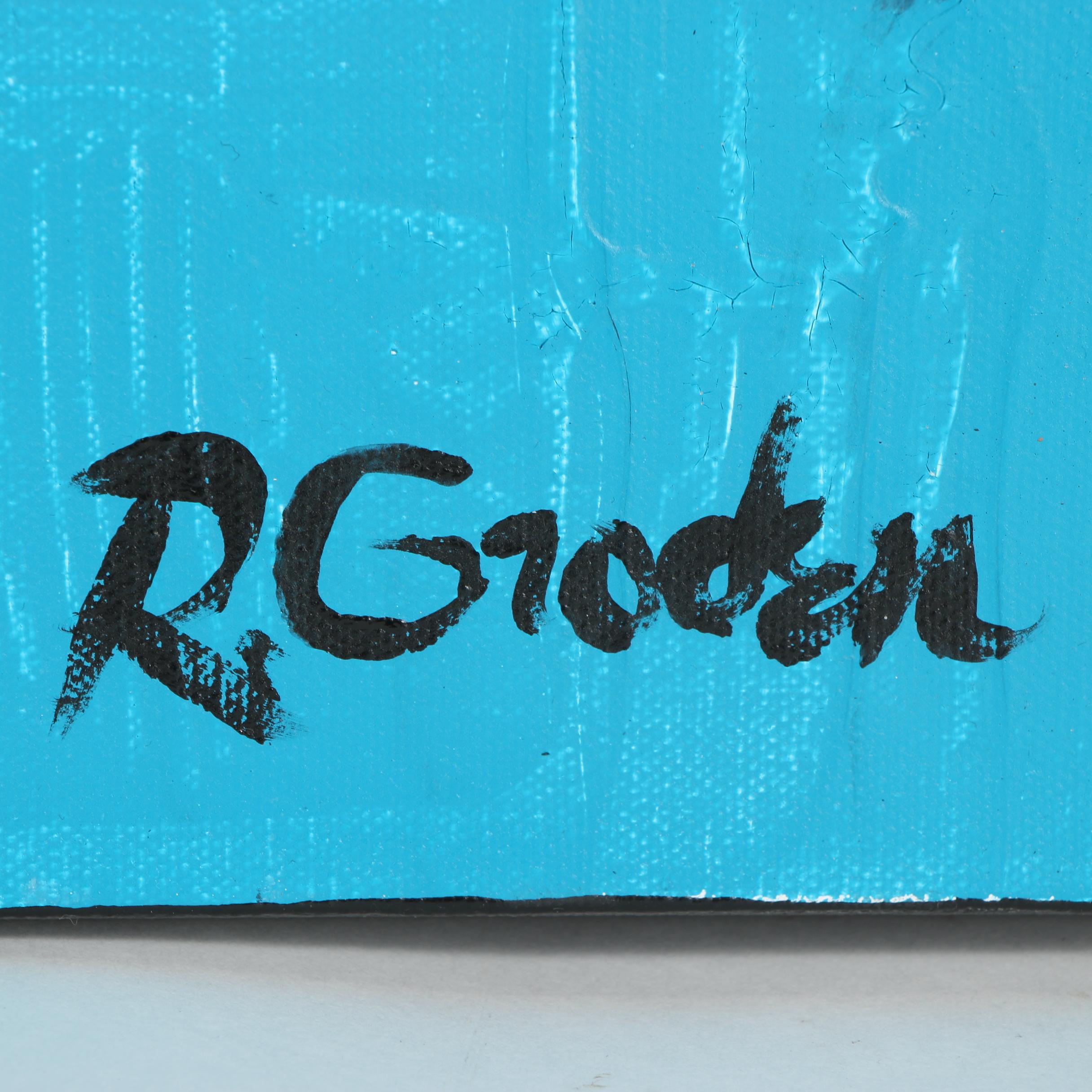 Randy Groden Mixed Media Painting "Castello"