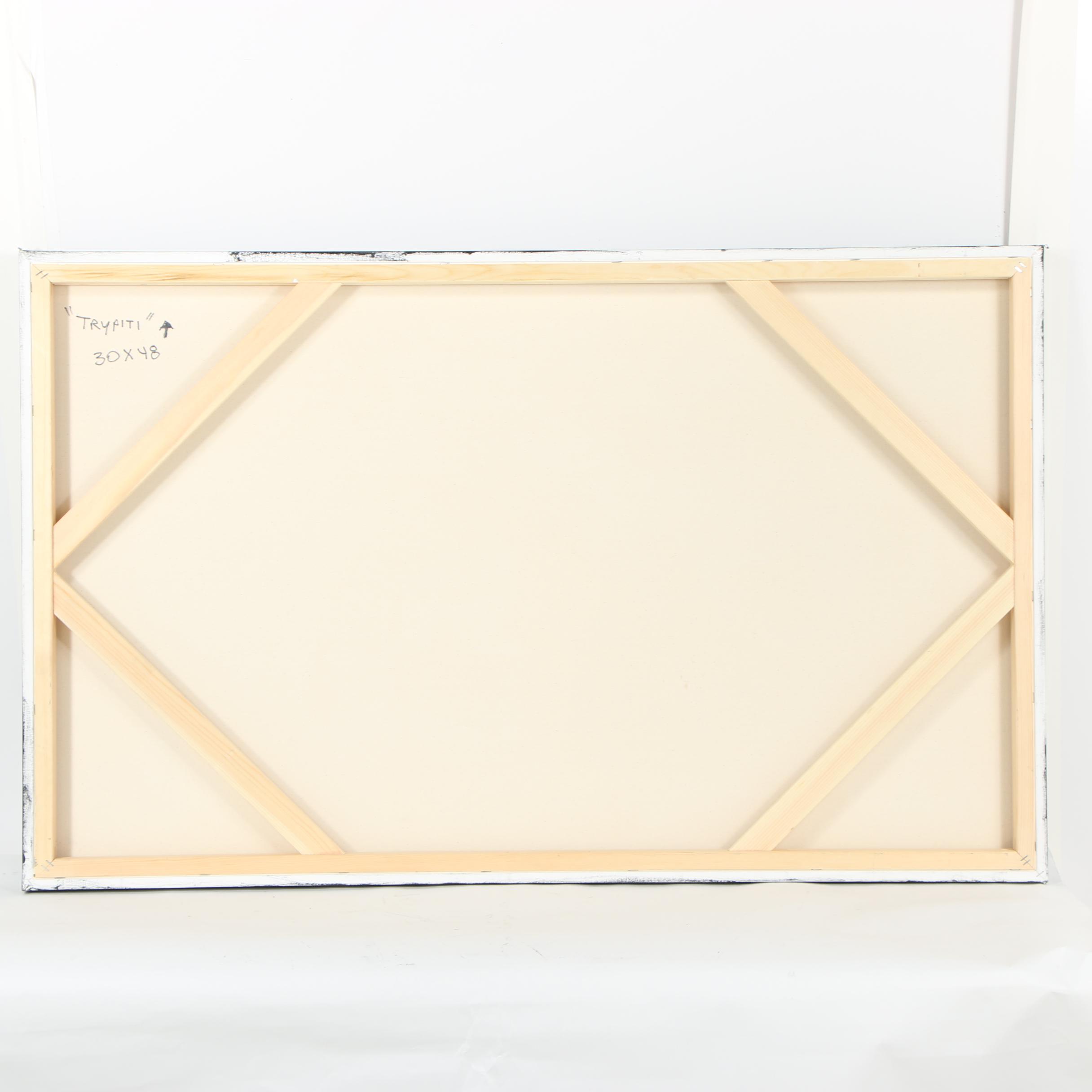 Randy Groden Mixed Media Painting "Trypiti"