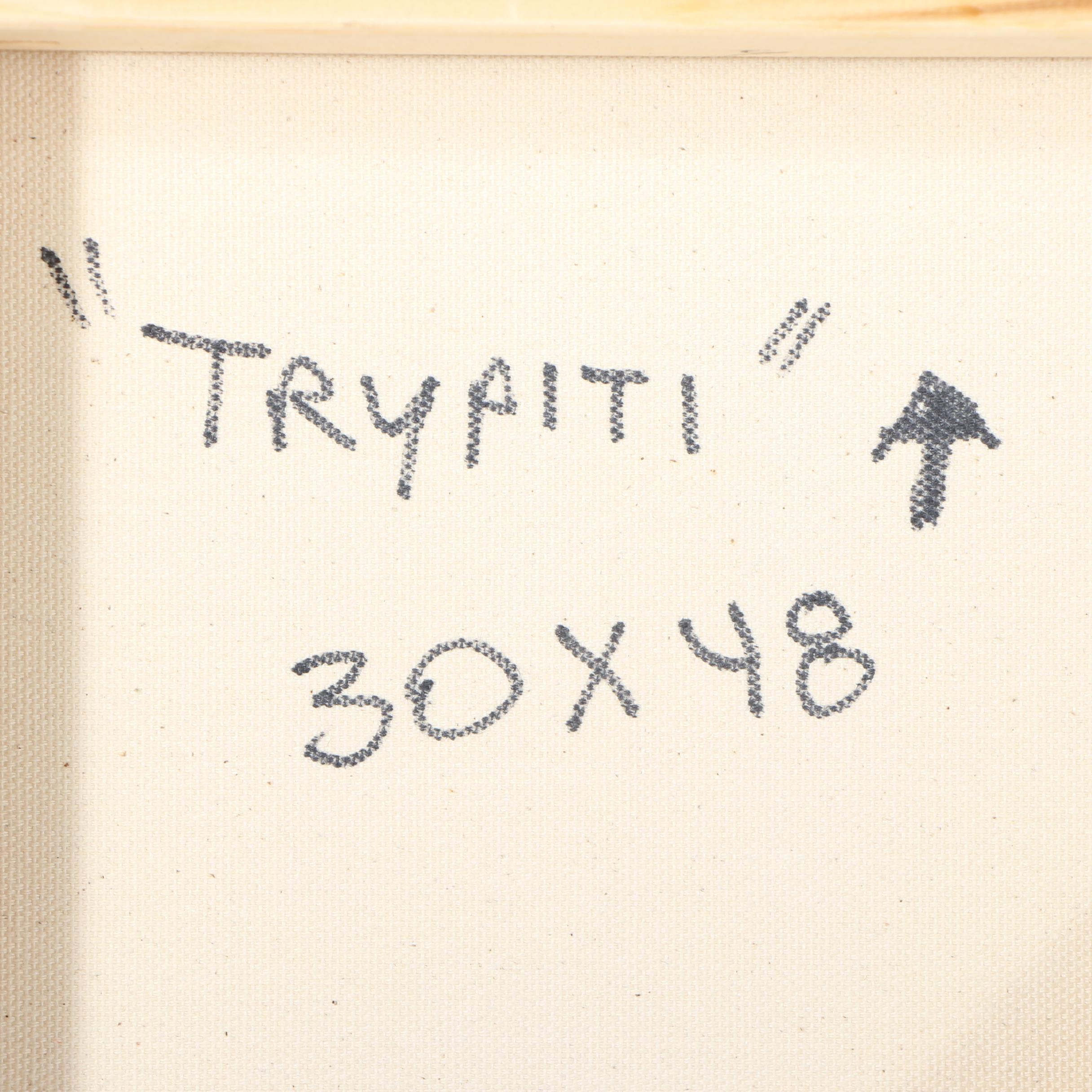 Randy Groden Mixed Media Painting "Trypiti"