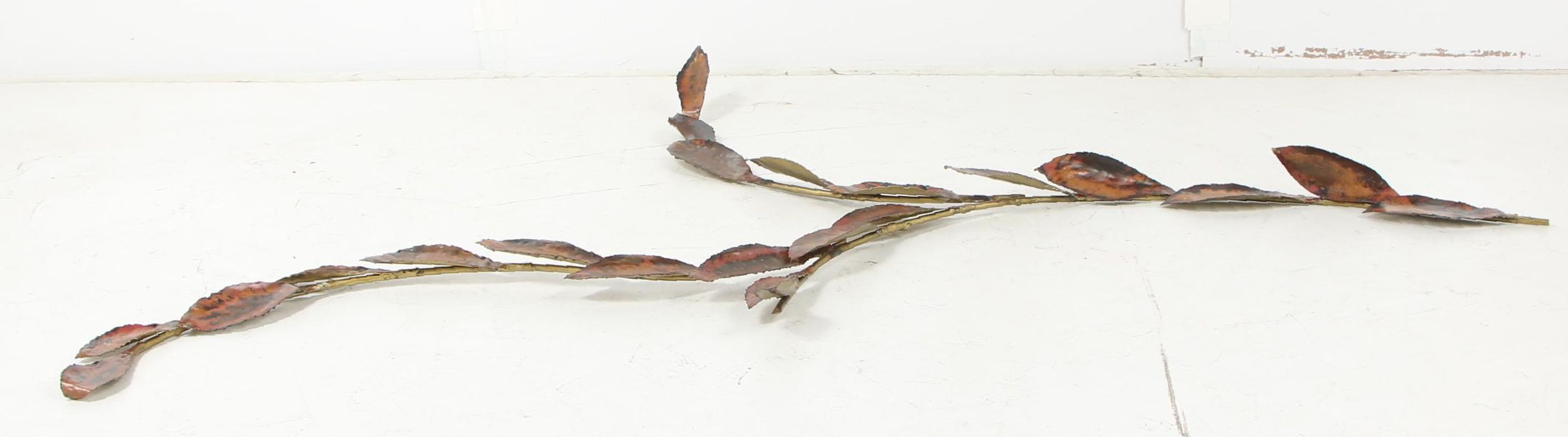 Torch Cut Metal Wall Sculpture, Vintage