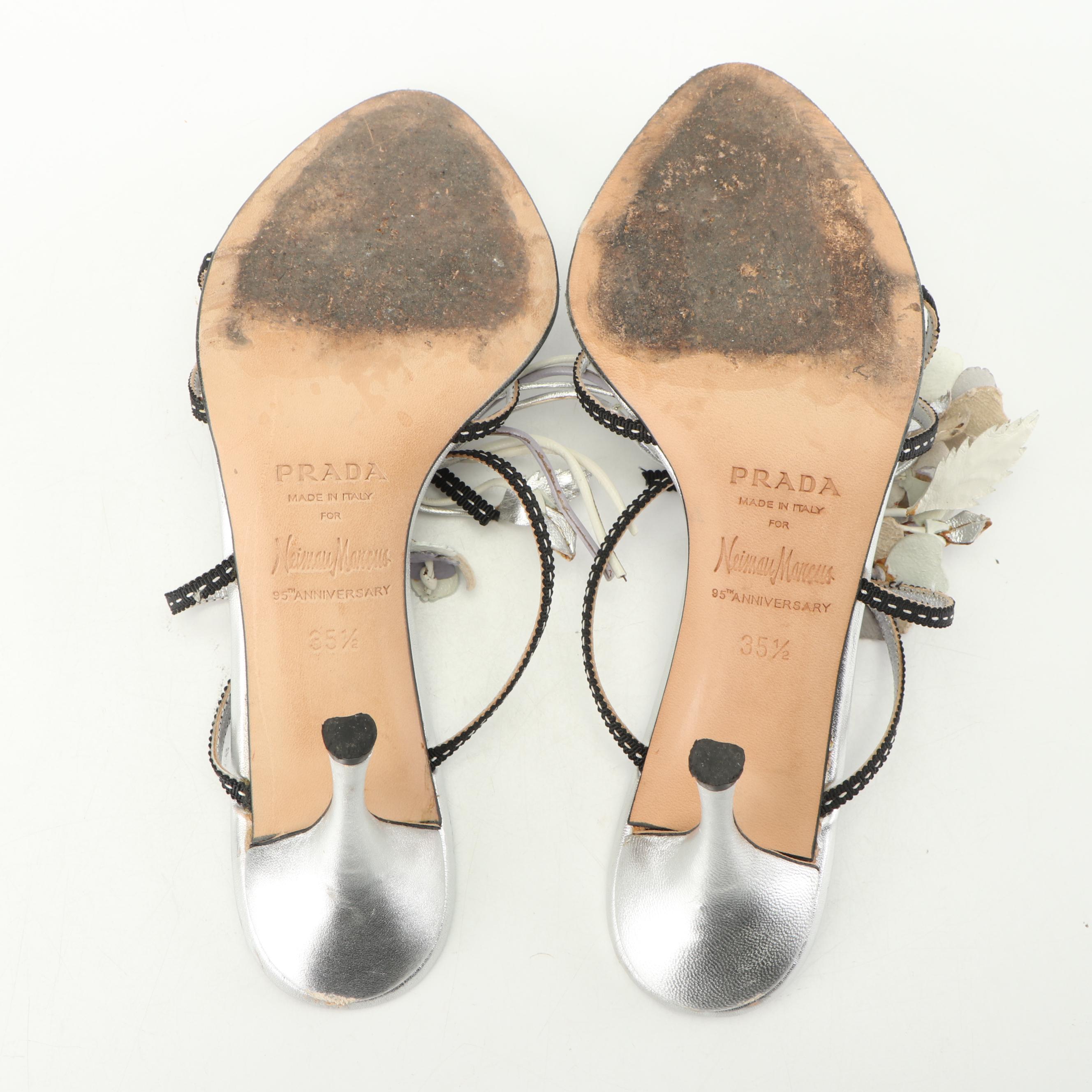 Prada for Neiman Marcus Calzature Donna Strappy Sandals