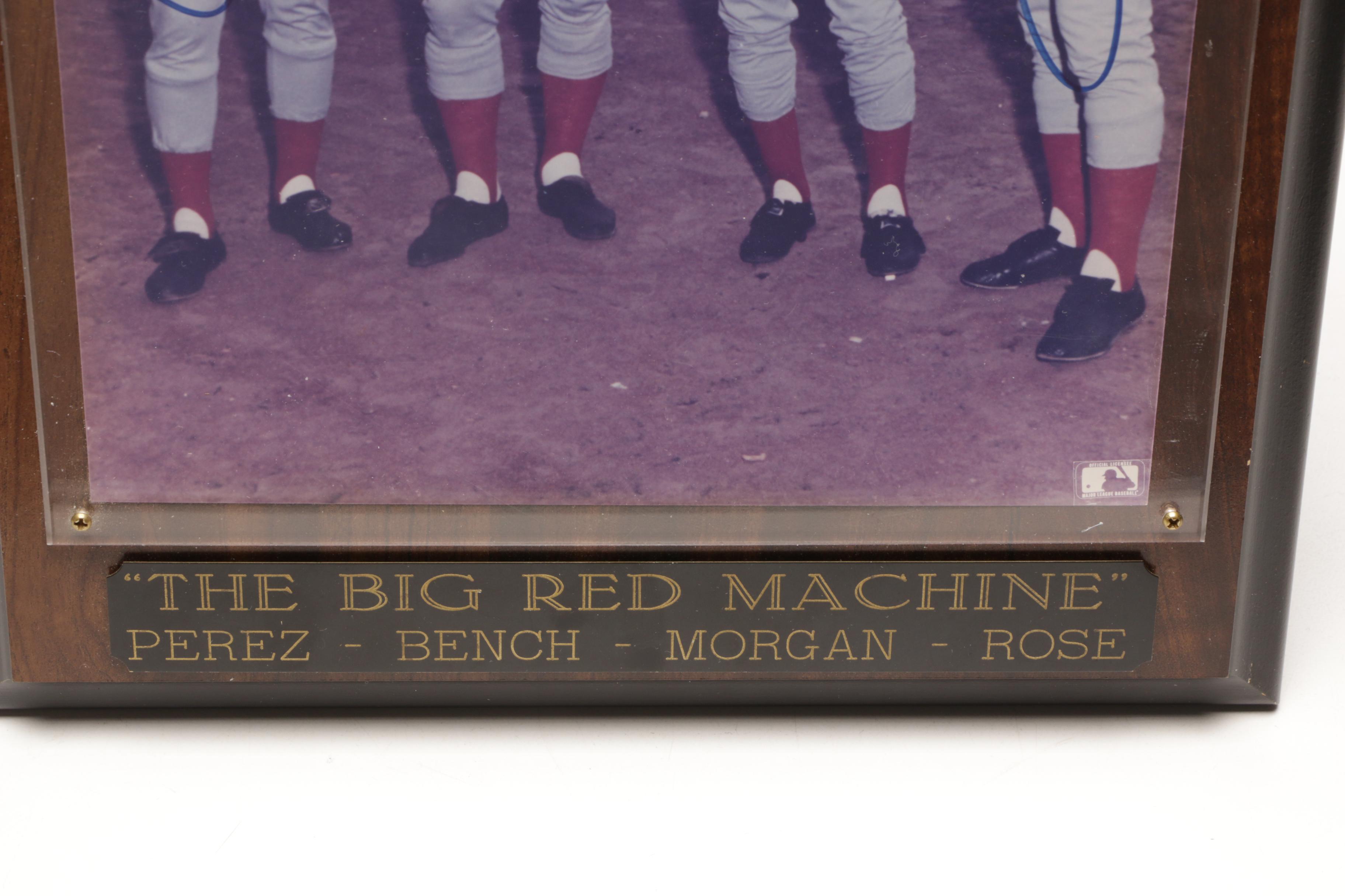 "Big Red Machine" Signed Photo Plaque