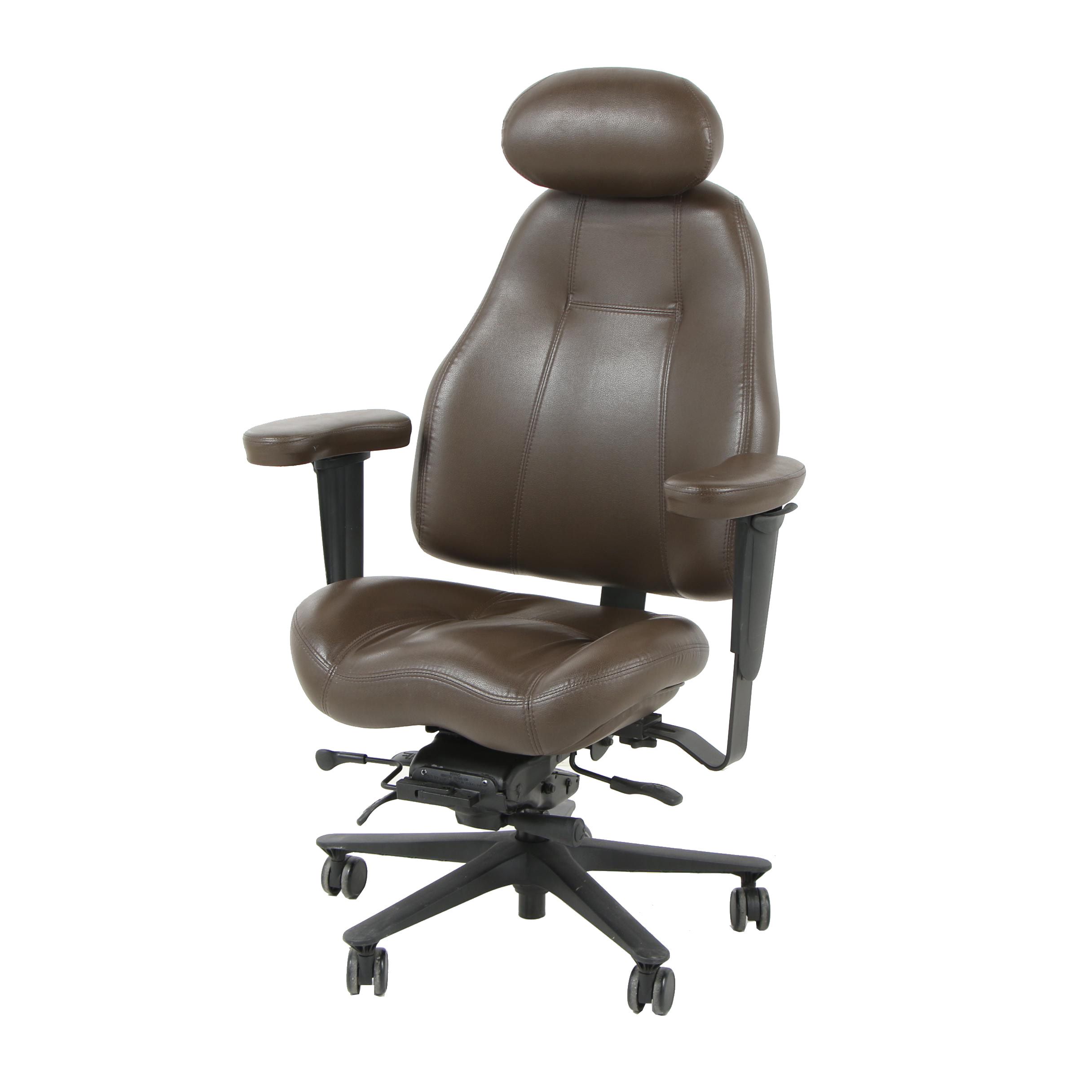 Mordern Lifeform Brown Leather Office Chair