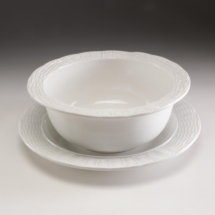 Neuwirth Italian Ceramic Platter and Serving Bowl