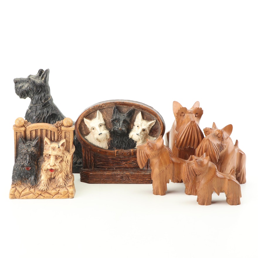 Vintage Scottish Terrier Figurines and Decor