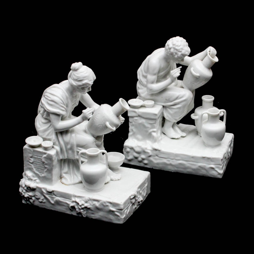 Porcelain Figurines Decorating Amphorae