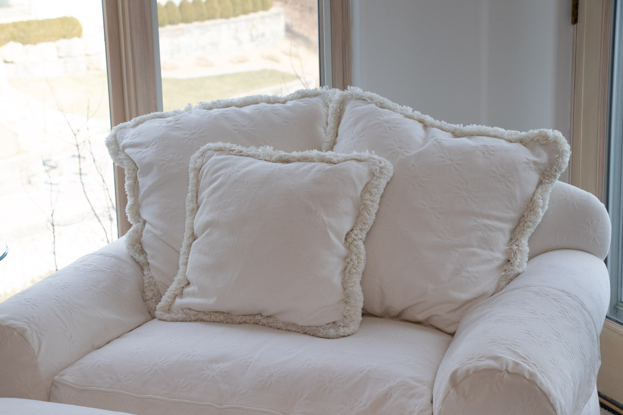 Oversized Armchair and Ottoman