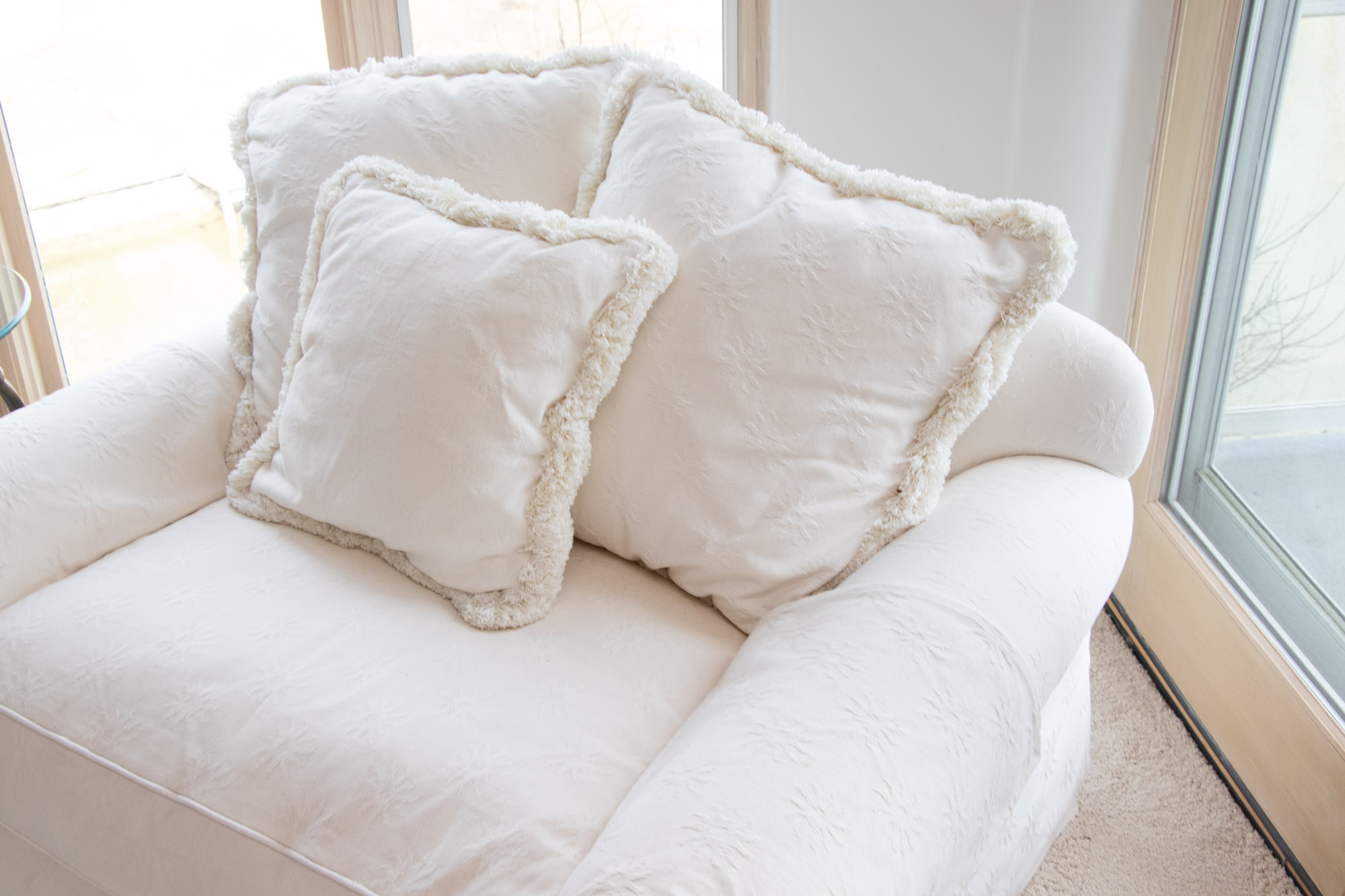 Oversized Armchair and Ottoman