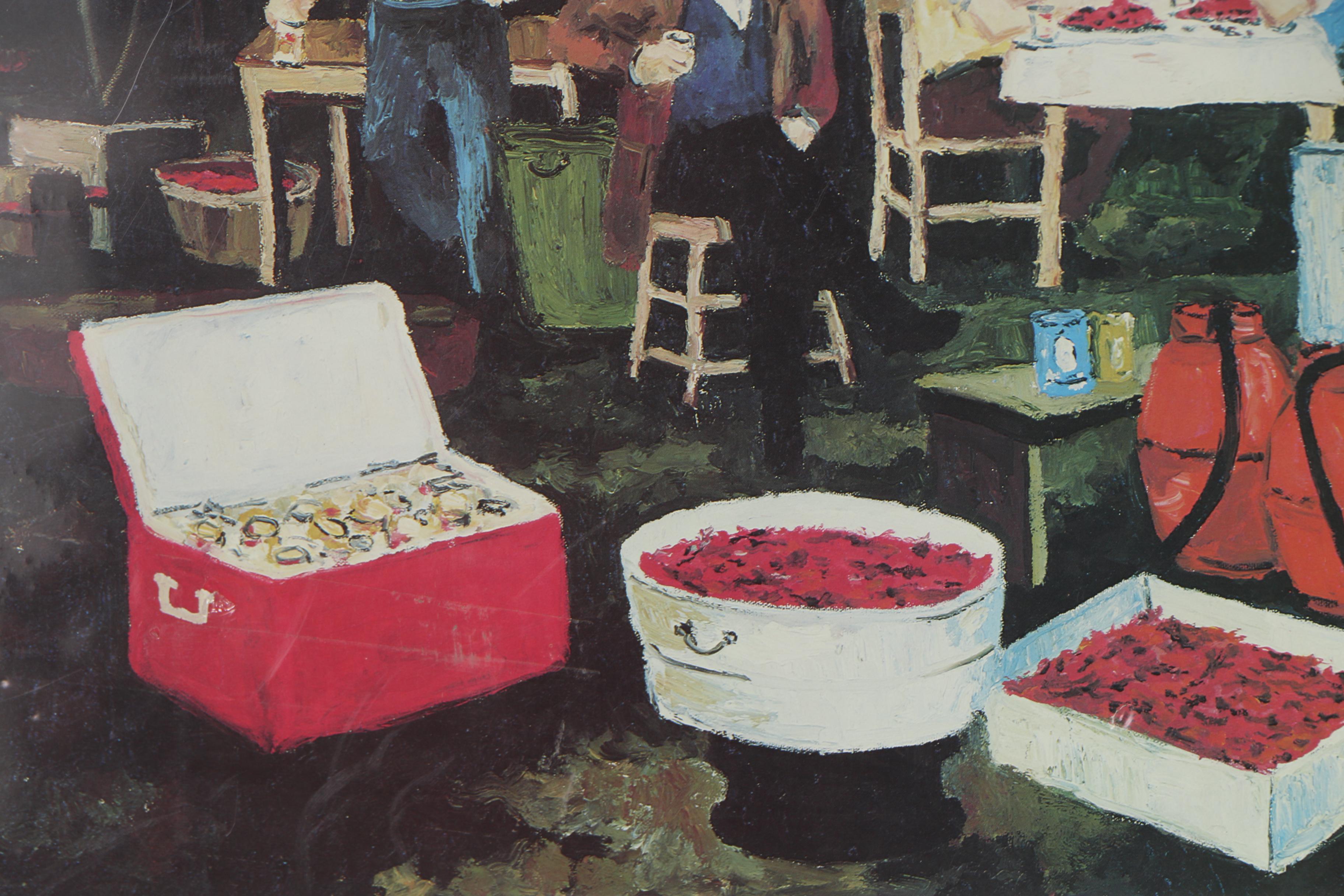 George Rodrigue Offset Lithograph "The Crawfish Boil"