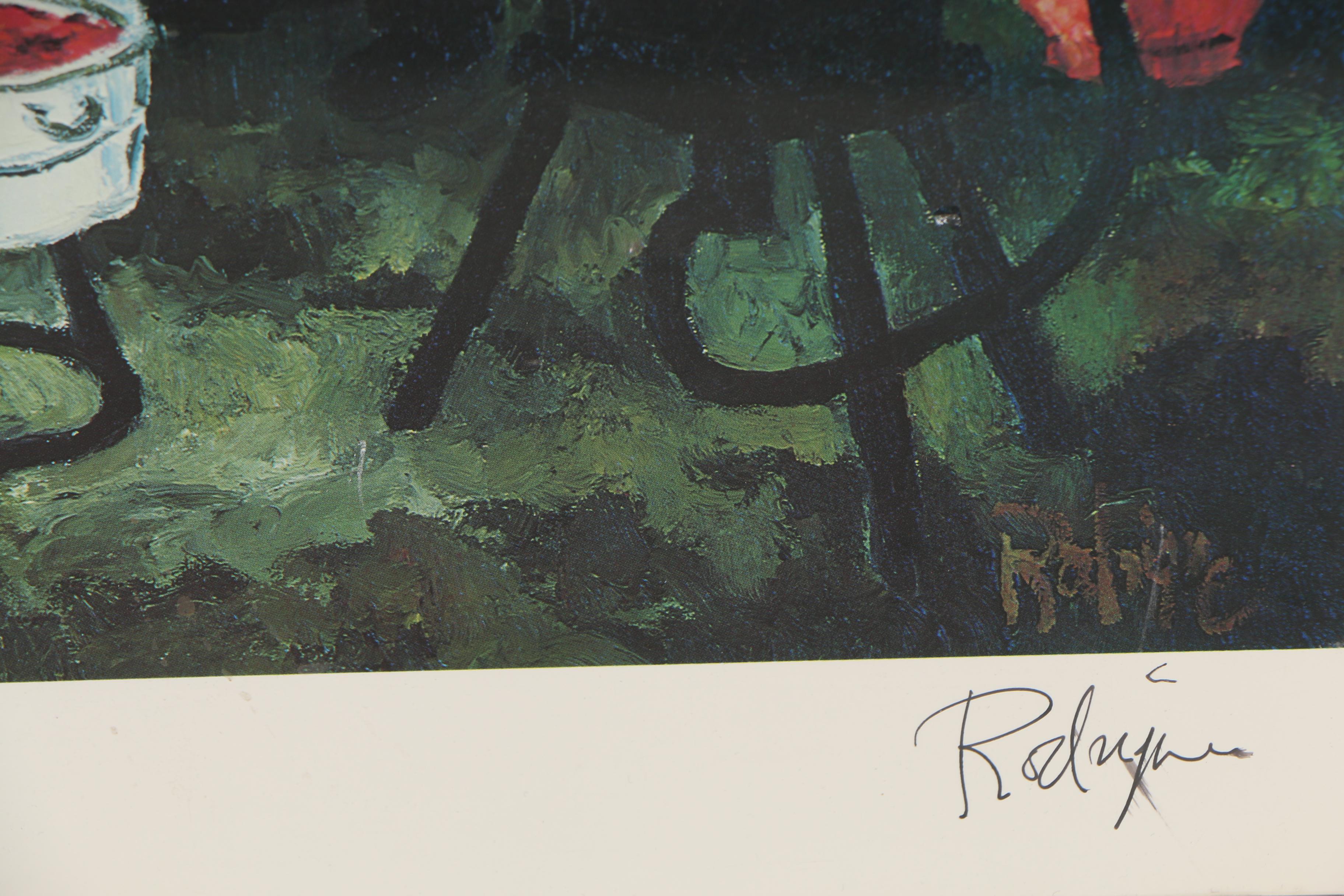 George Rodrigue Offset Lithograph "The Crawfish Boil"