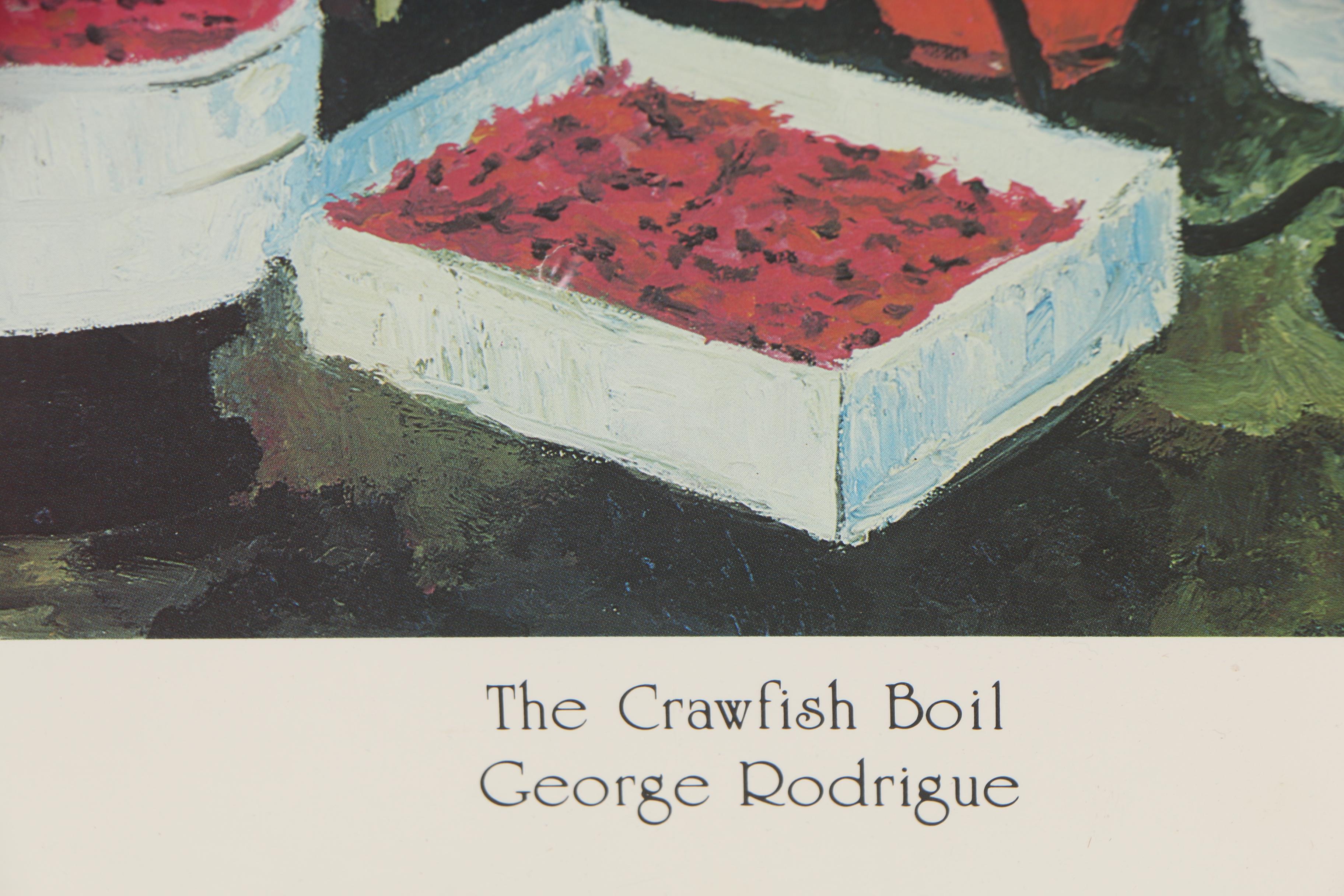 George Rodrigue Offset Lithograph "The Crawfish Boil"