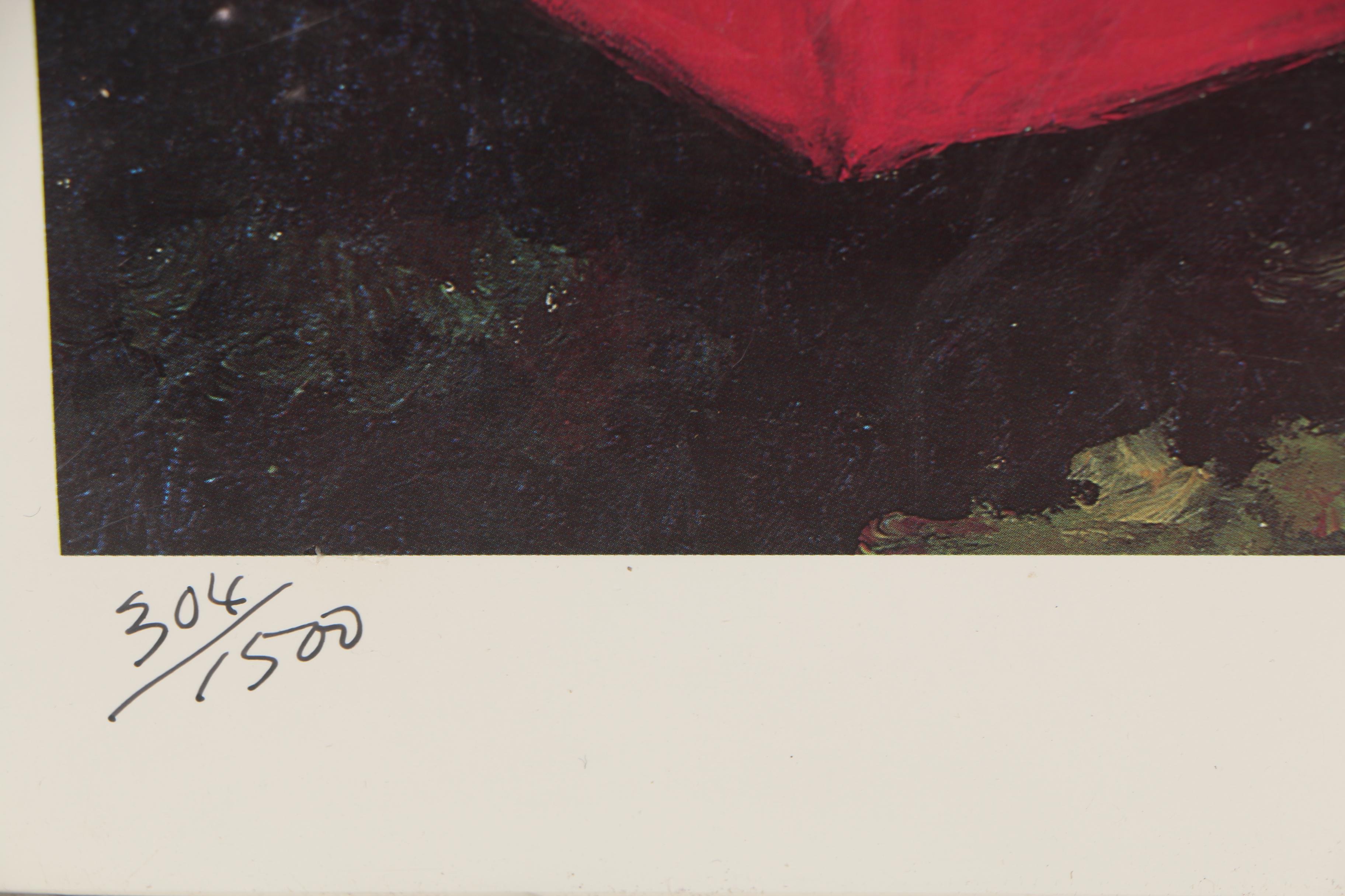 George Rodrigue Offset Lithograph "The Crawfish Boil"